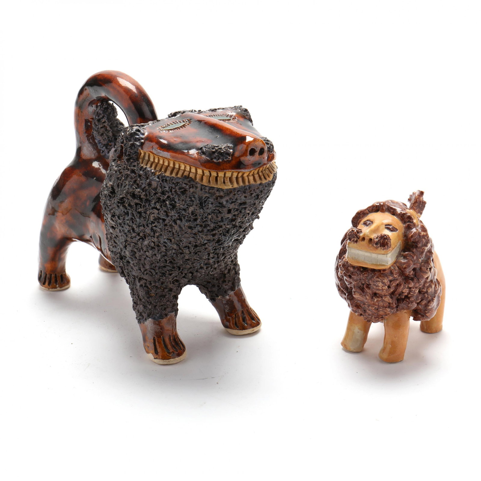 Billy Ray Hussey (Bennett, NC, b. 1955), Lion Figurine (1 of 9)