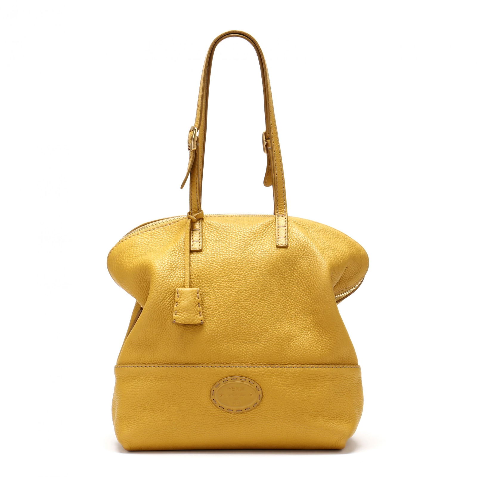 Fendi Large Mustard Yellow Tote (1 of 17)