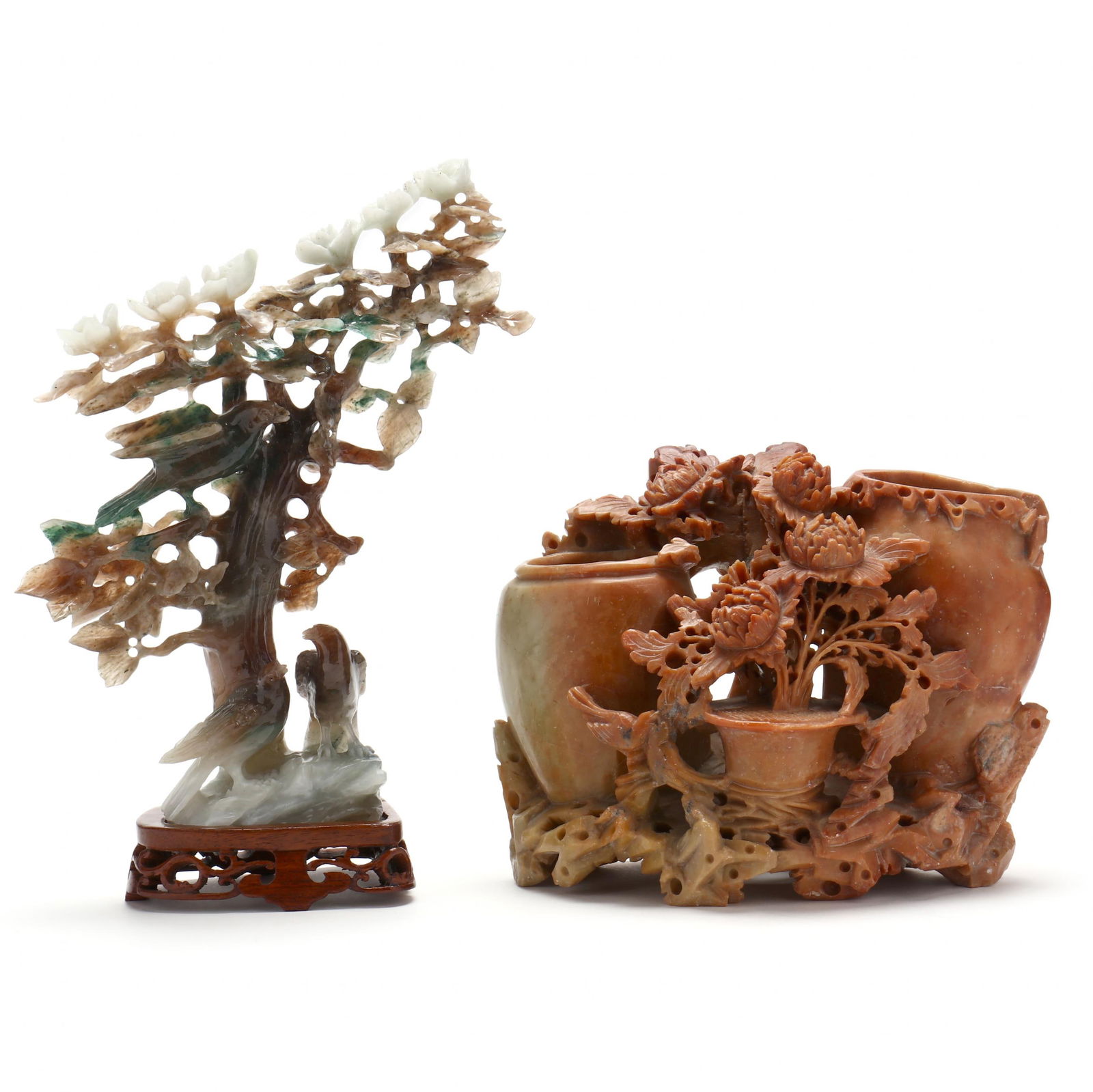 Two Chinese Stone Carvings (1 of 10)