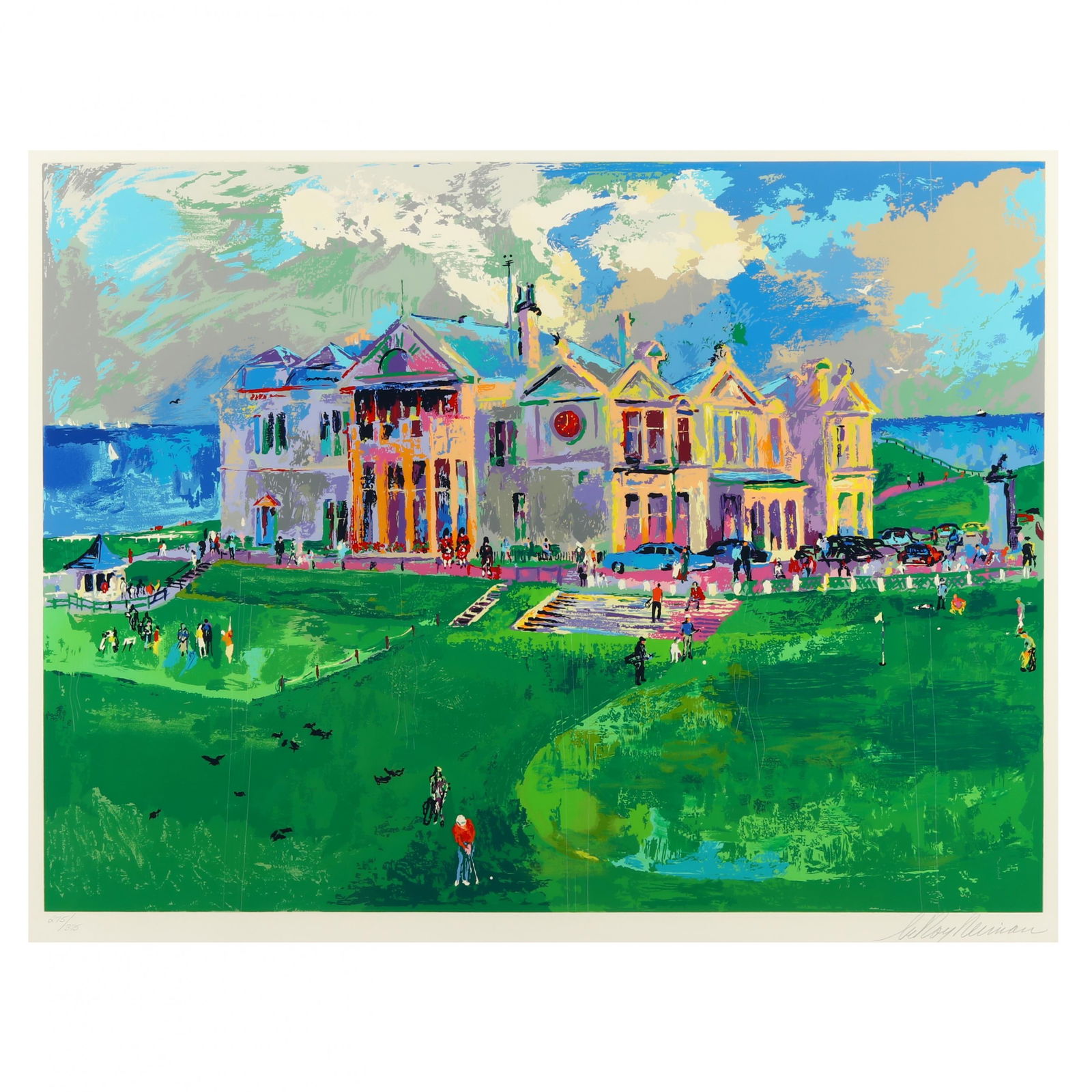 LeRoy Neiman (American, 1921–2012),  Clubhouse at Old St. Andrews (1 of 6)