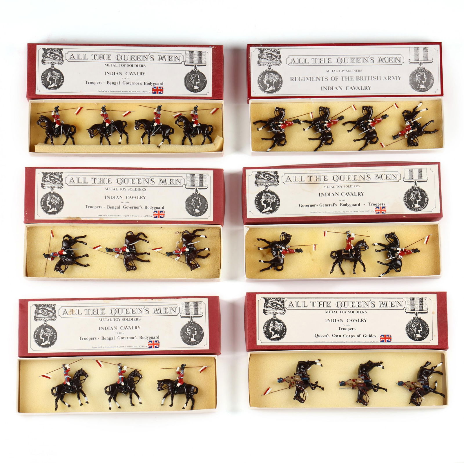 Six Boxed Editions All the Queen's Men Military Miniatures "Indian Cavalry" (1 of 7)