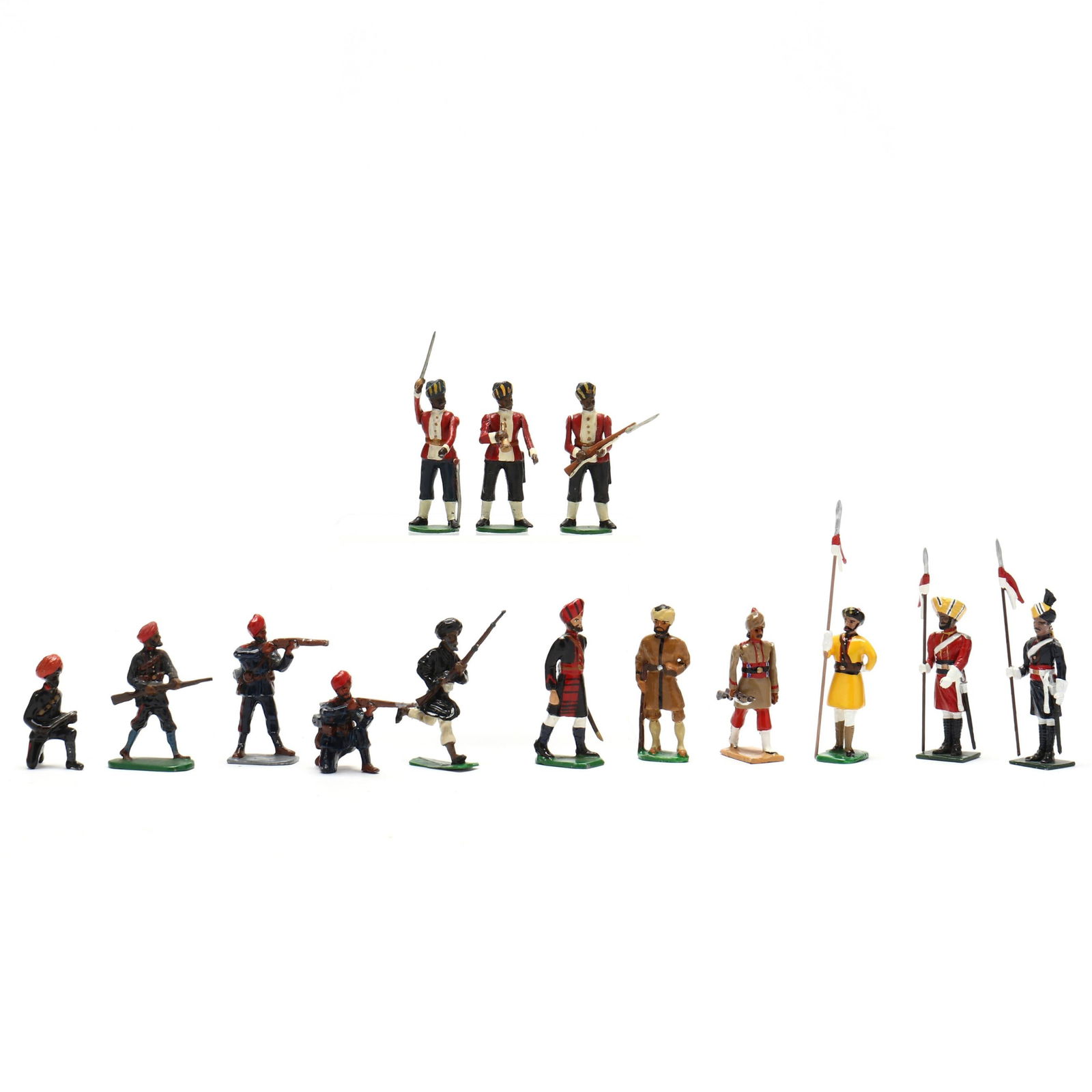 A Large Group of Indian Sepoys, Lancers, Infantry Military Miniatures (1 of 6)
