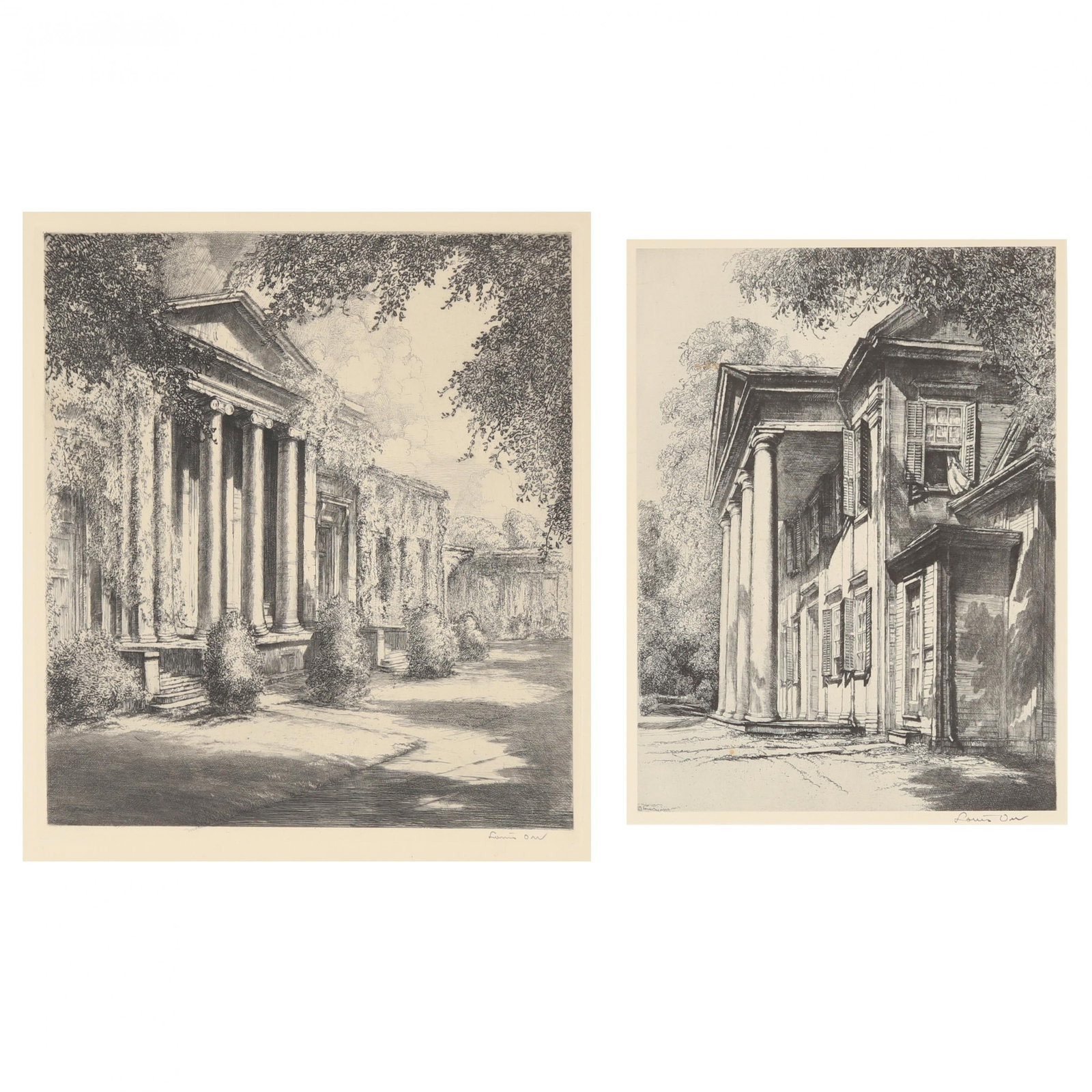 Louis Orr (American, 1879-1961), Two Views (1 of 7)