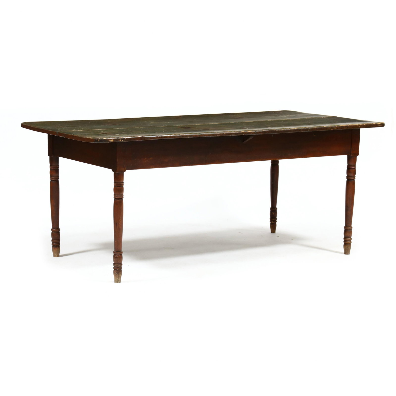 Antique New England 6-Foot Pine Farm Table (1 of 5)