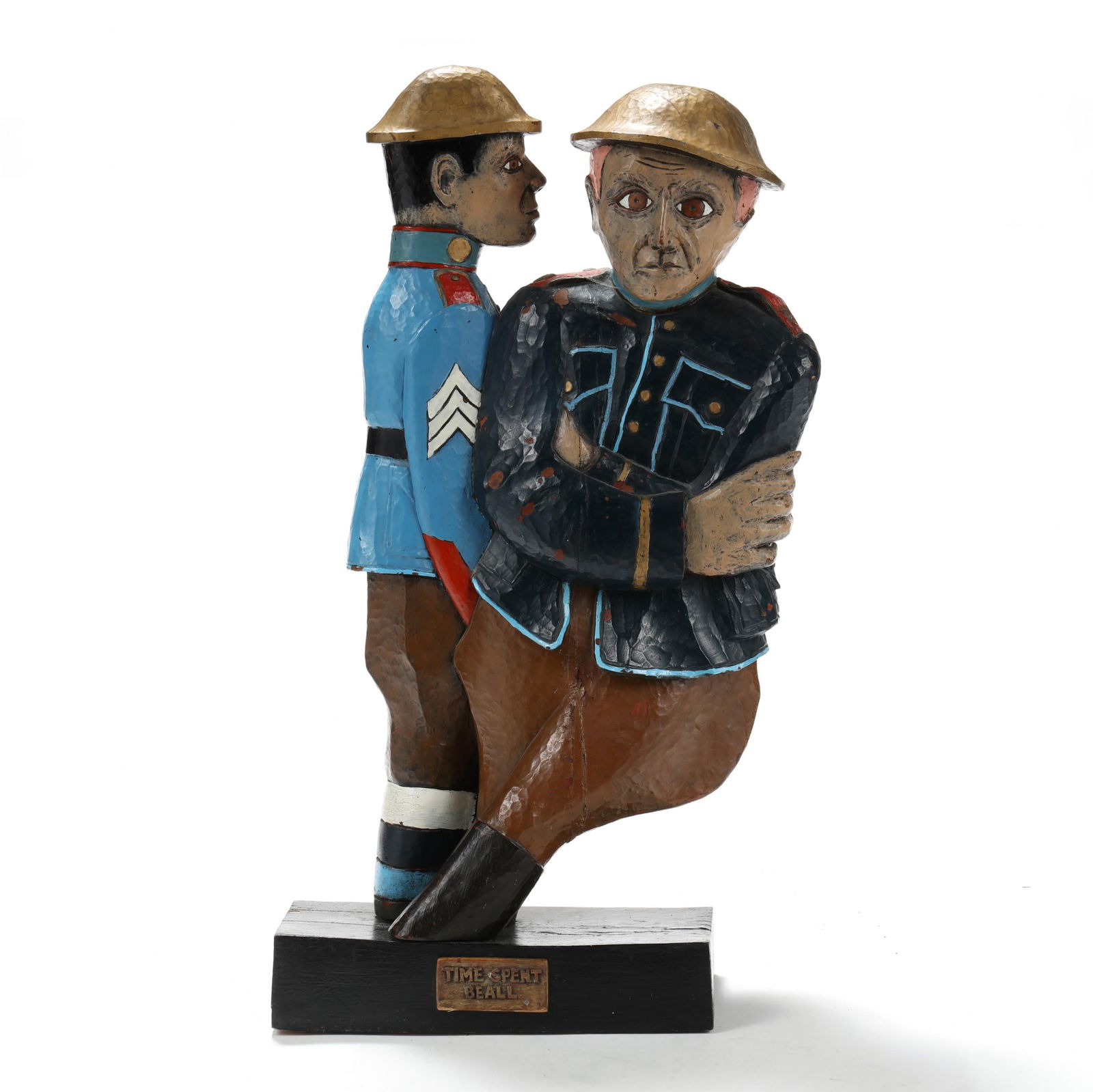 Beall (NC, 20th Century) Folk Art Sculpture,  Time Spent (1 of 7)