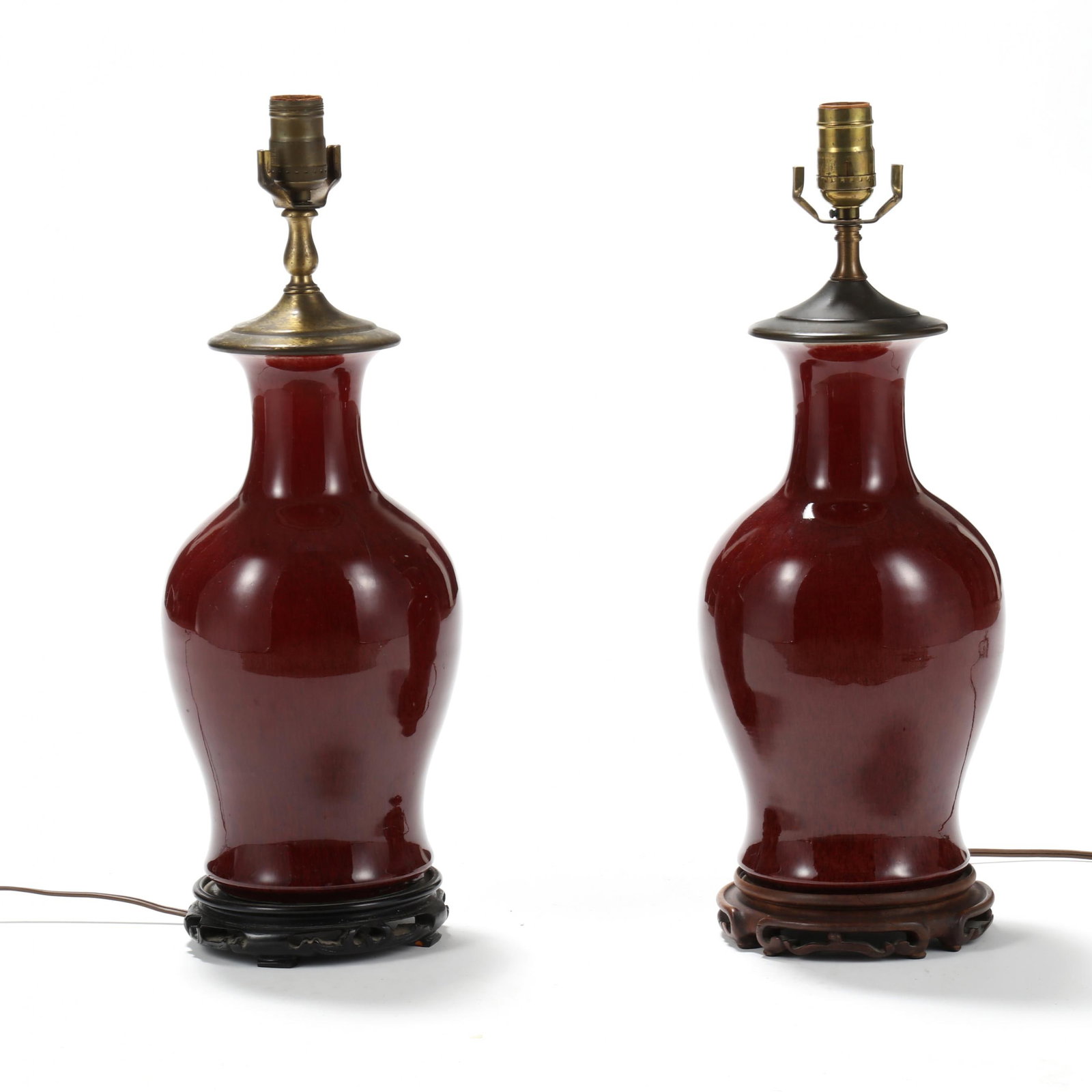 A Pair of Sang de Boeuf Vase Table Lamps (1 of 5)