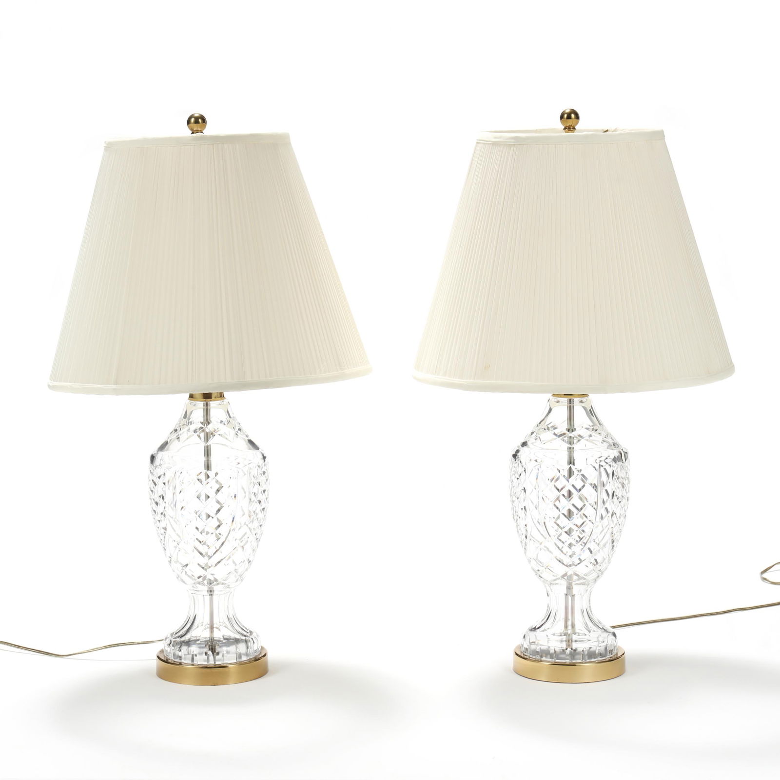 Pair of Waterford Cut Crystal Table Lamps (1 of 9)