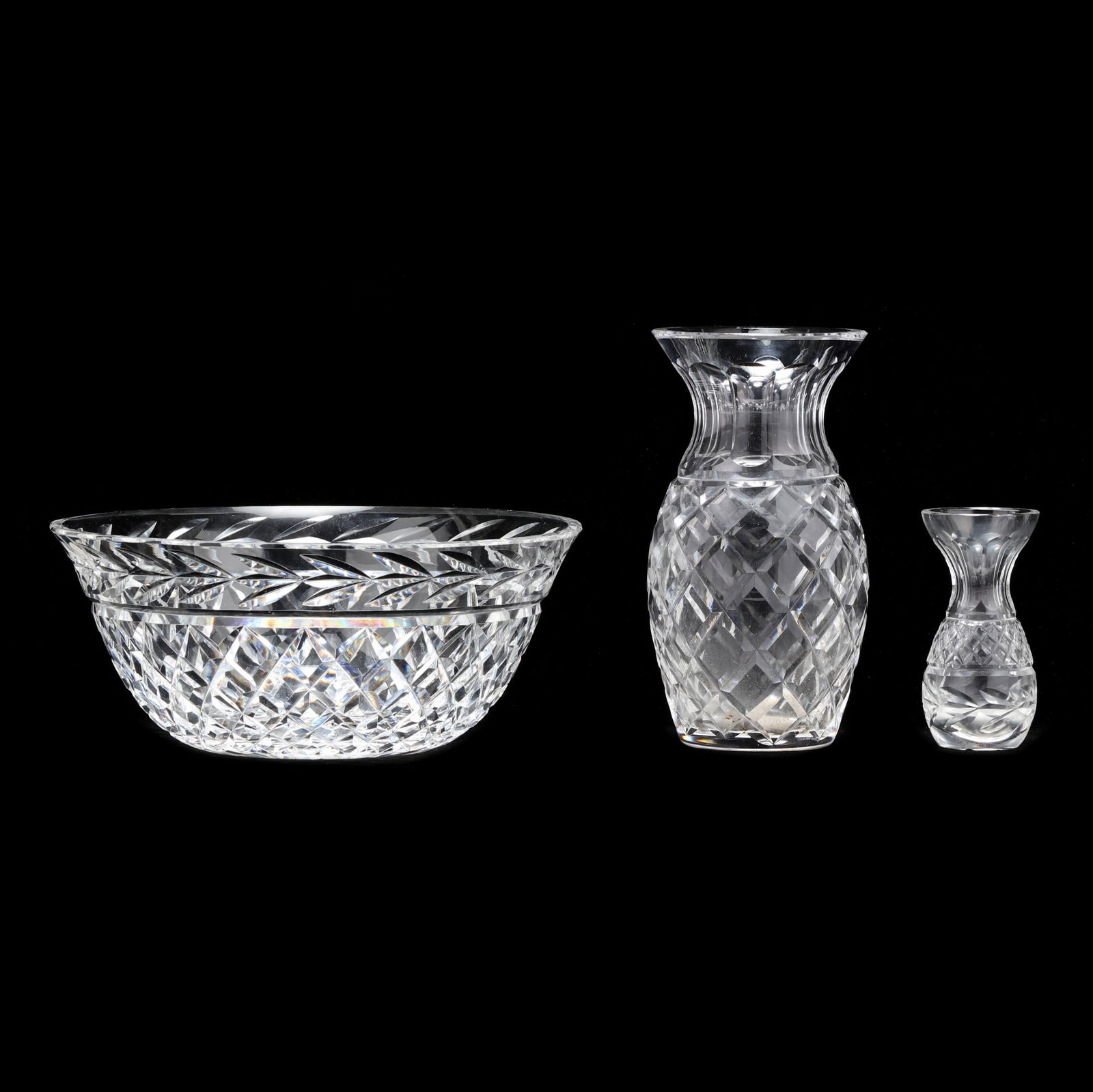 Waterford Bowl and Two Vases (1 of 7)