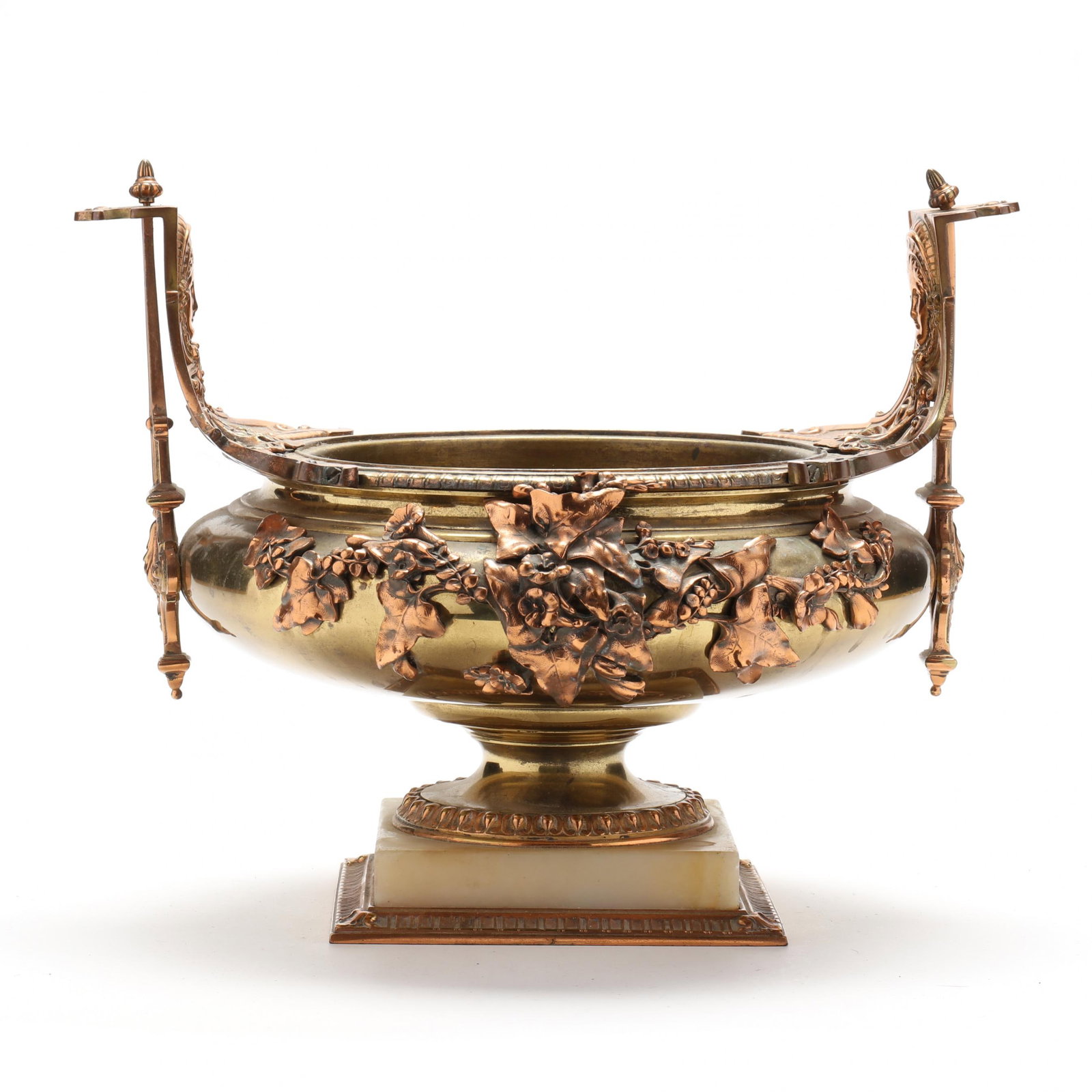 Antique French Neoclassical Brass and Copper Urn (1 of 8)