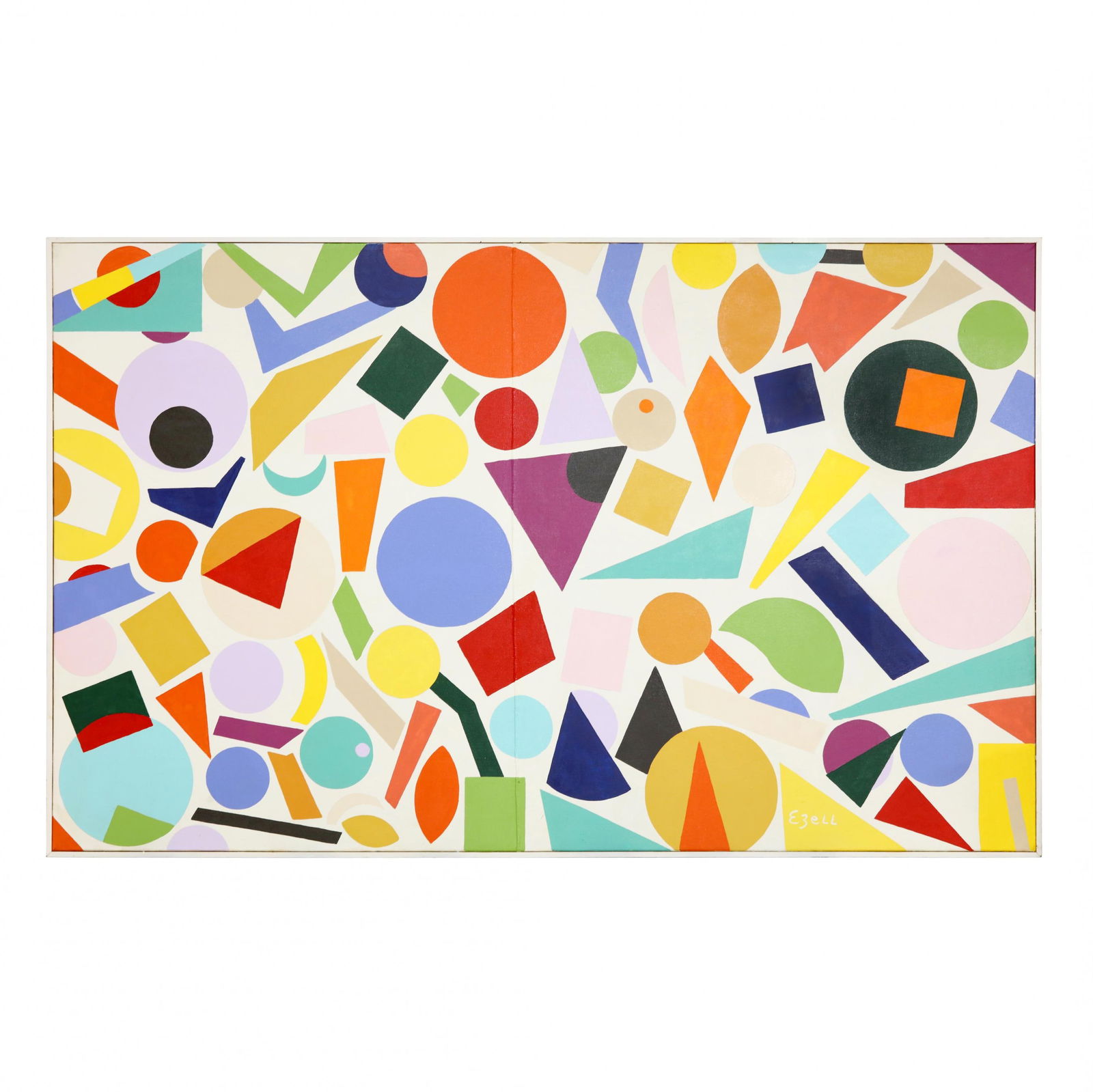 Sam Ezell (NC), Mural Size Colorful Abstract Painting (1 of 4)