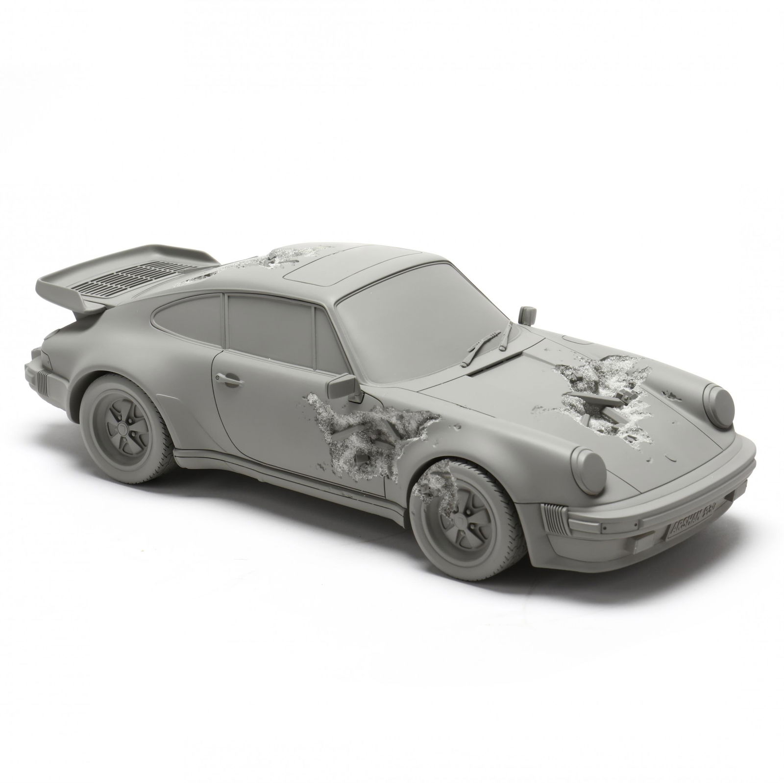 Daniel Arsham (b. 1980),  Eroded 911 Turbo Porsche (Grey) (1 of 14)