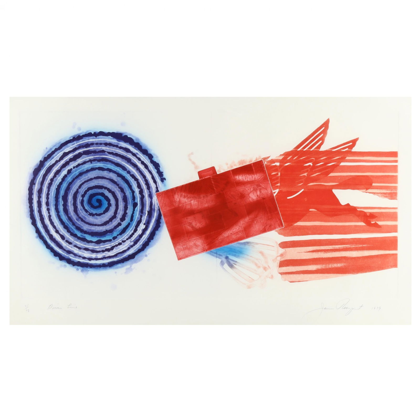 James Rosenquist (American, b. 1933),  Diver's Line (1 of 4)