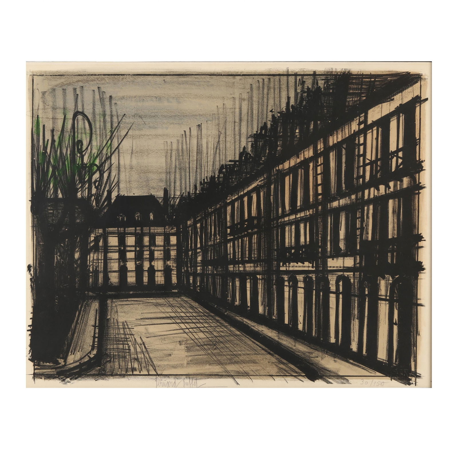 Bernard Buffet (French, 1928-1999),  La Place des Vosges, Paris (1 of 4)