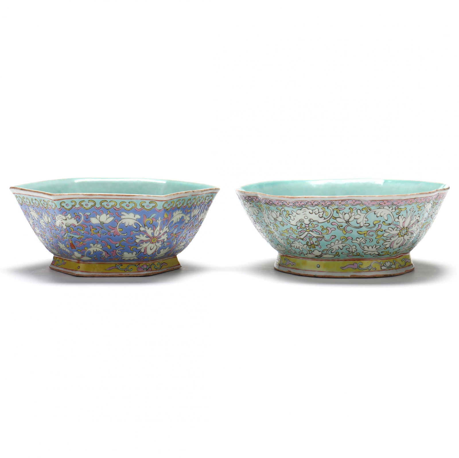 Two Chinese Porcelain Footed Bowls (1 of 6)