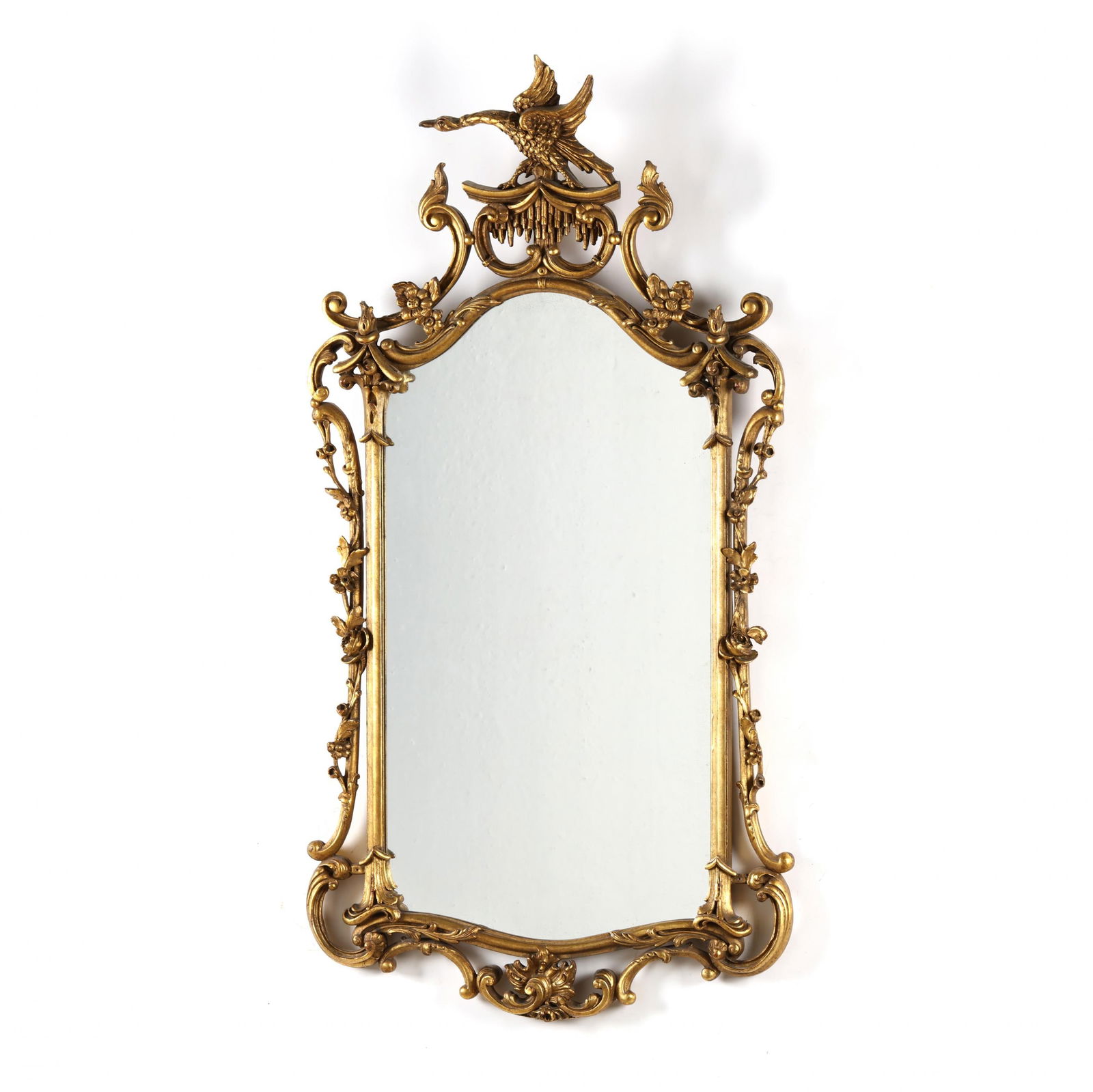 Chinese Chippendale Style Giltwood Wall Mirror (1 of 6)