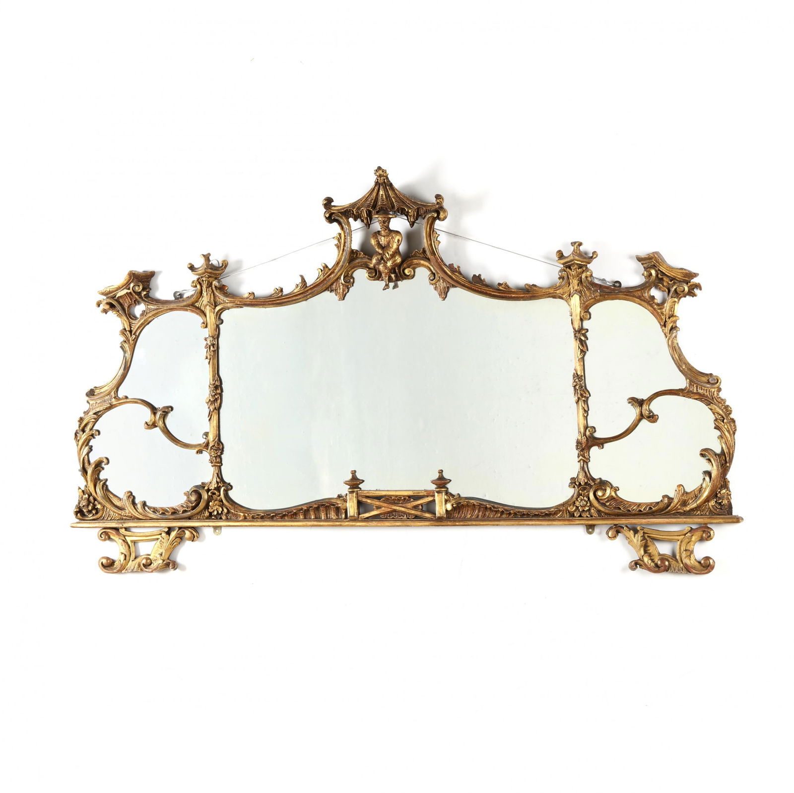 Chinese Chippendale Style Over Mantel Mirror (1 of 5)