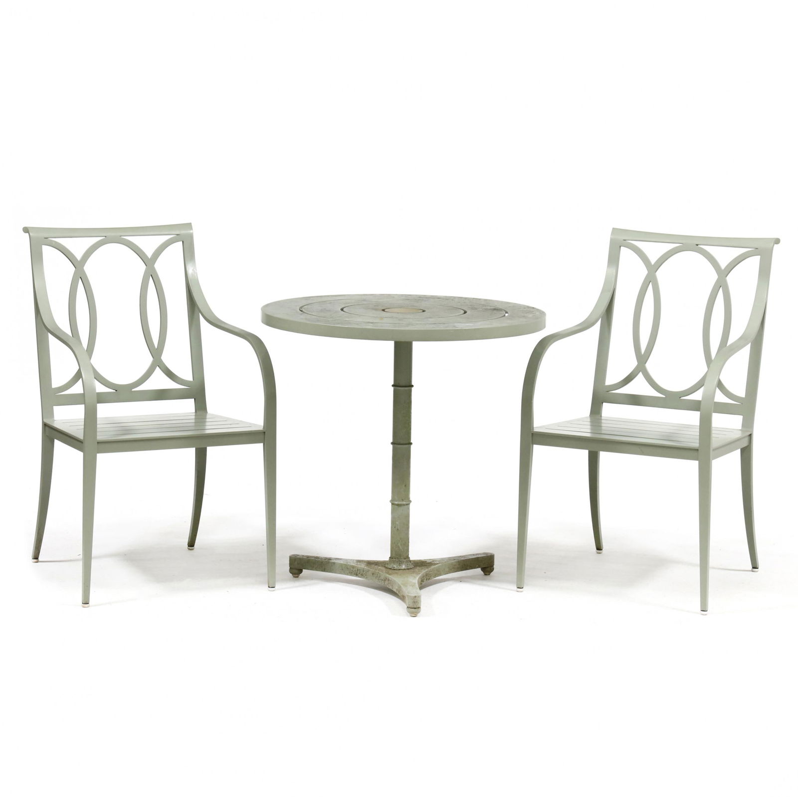 McKinnon and Harris, Aluminum Patio Table and Two Chairs (1 of 8)