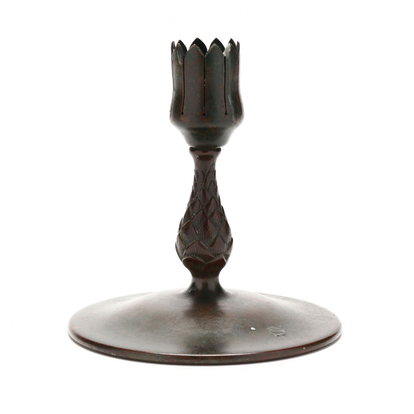 Tiffany Studios Bronze Candlestick (1 of 6)