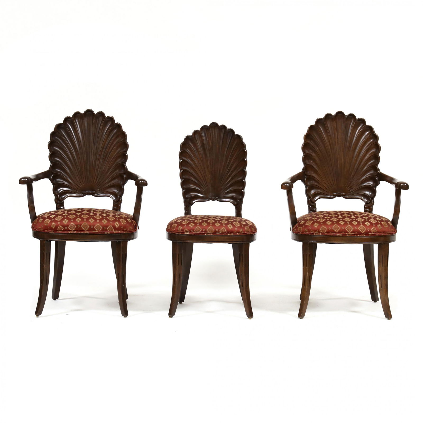 Three Grotto Style Carved Fruitwood Chairs (1 of 5)