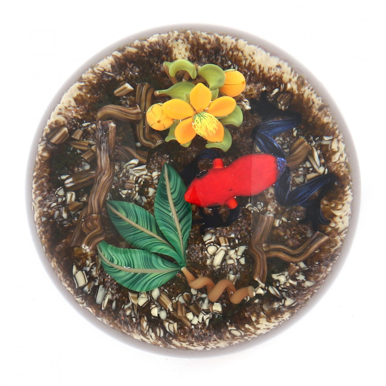 Gordon Smith, Tree-Frog Art Glass Paperweight (1 of 5)