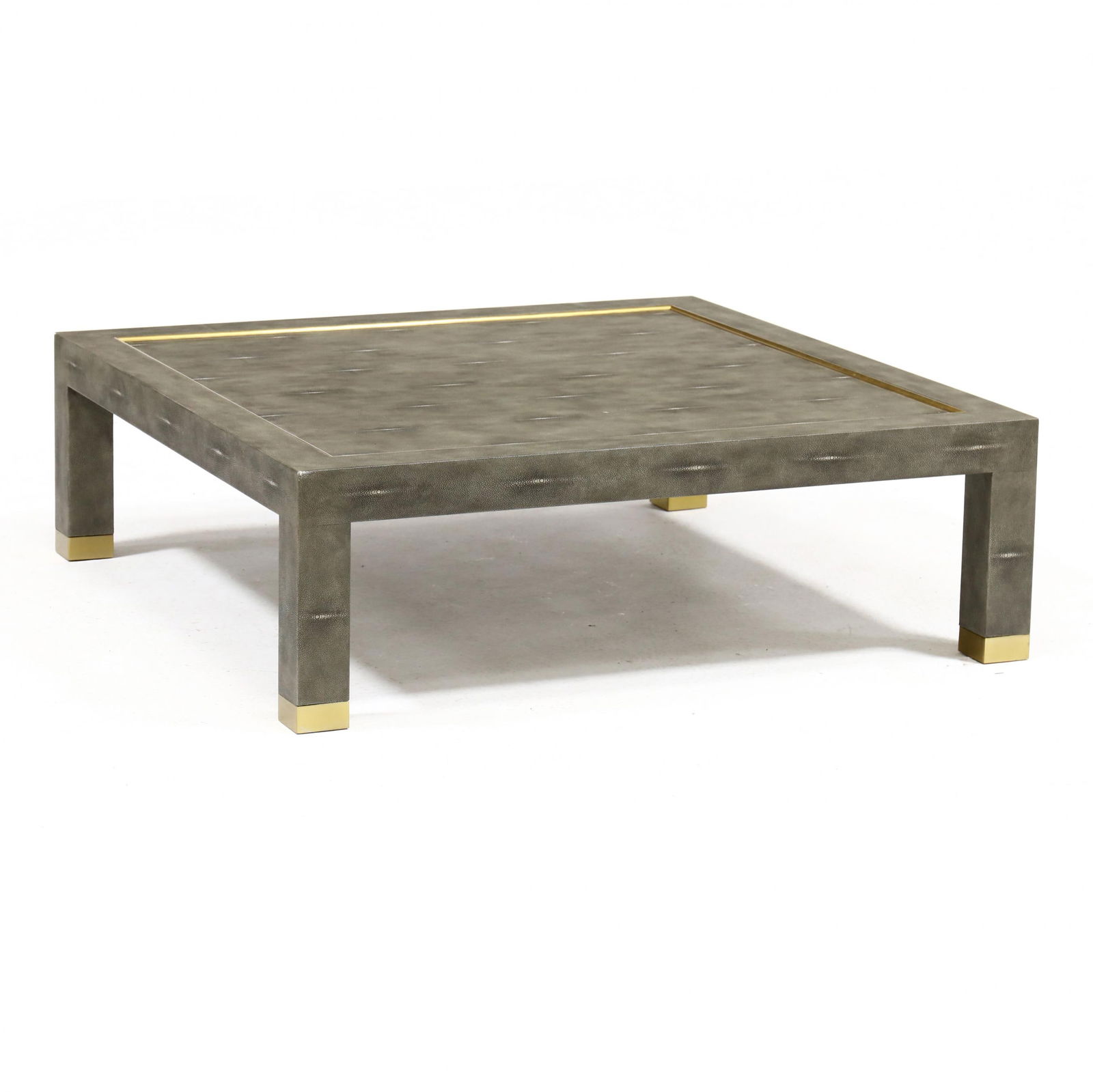 Modern History, Faux Shagreen Coffee Table (1 of 3)