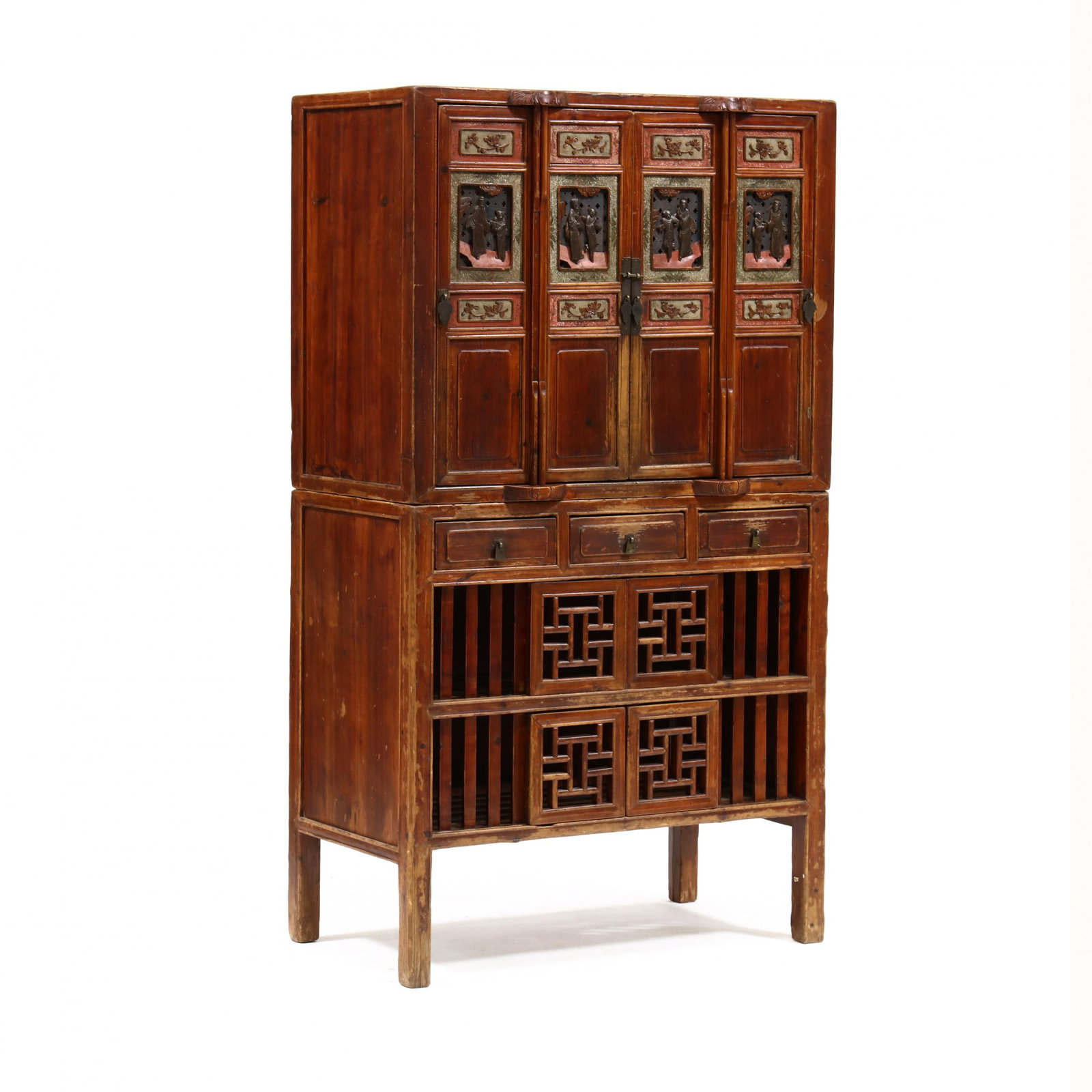 Chinese Carved and Lacquered Food Cabinet (1 of 7)
