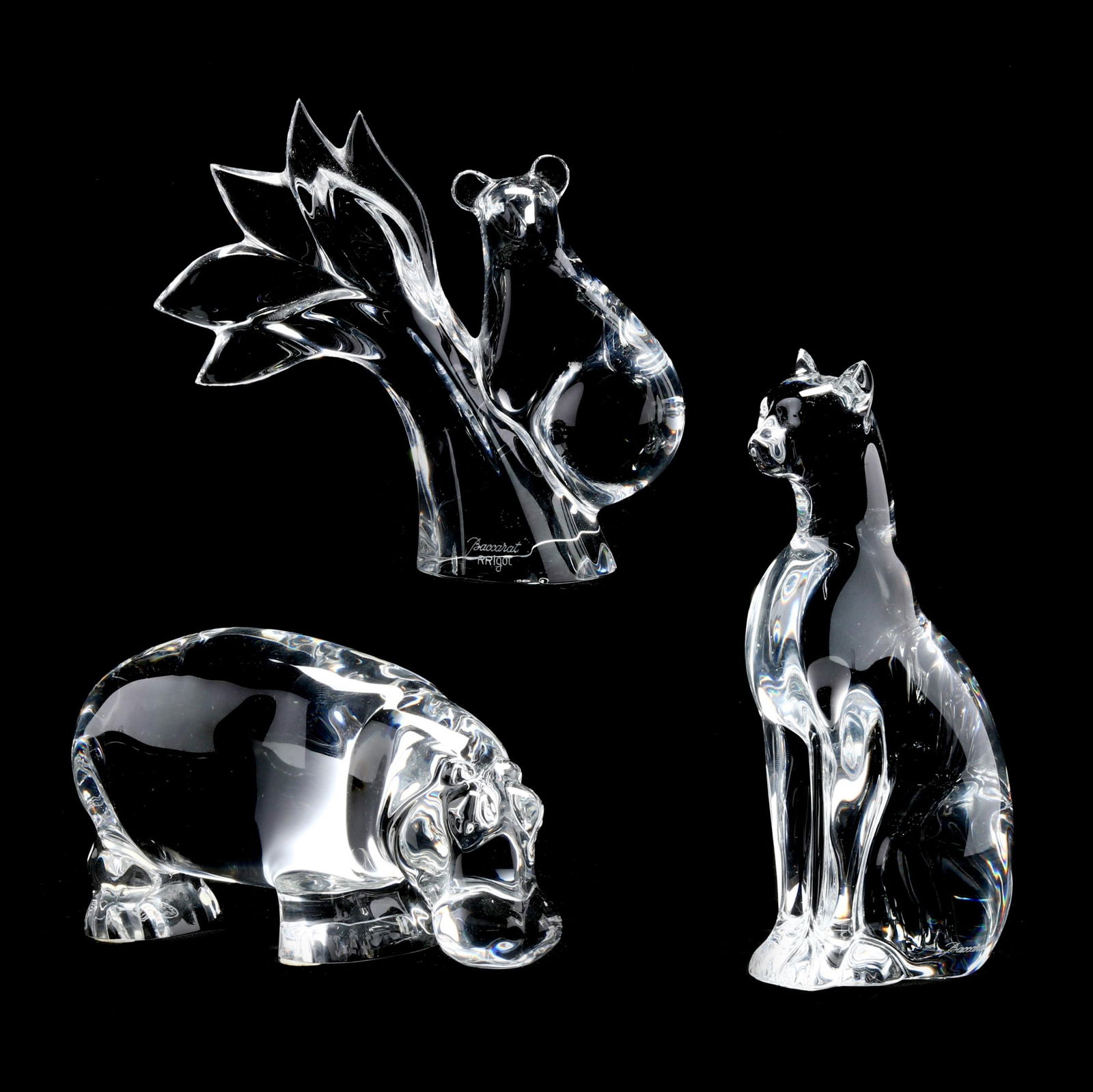 Three Baccarat Crystal Animals (1 of 15)
