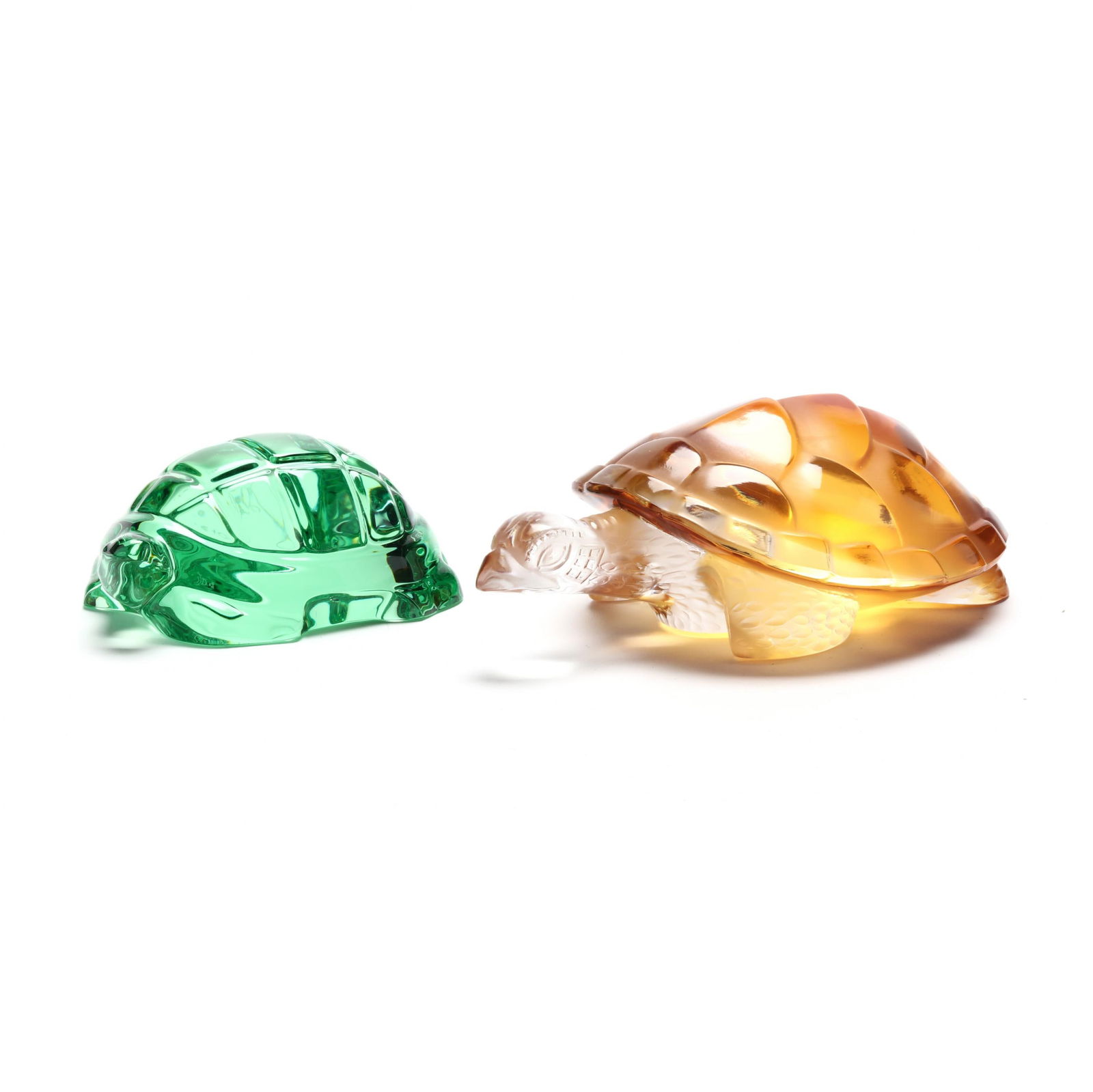 Two Fine Crystal Turtles (1 of 6)
