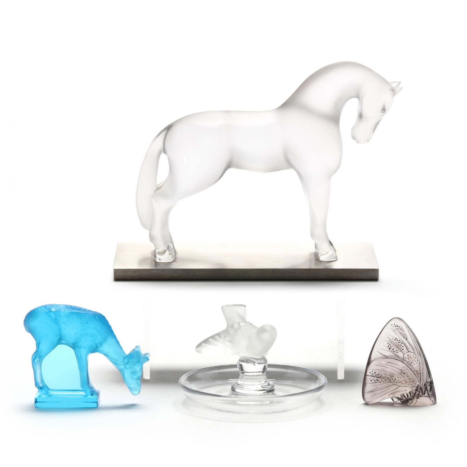 Four Pieces of Lalique Figural Crystal (1 of 14)