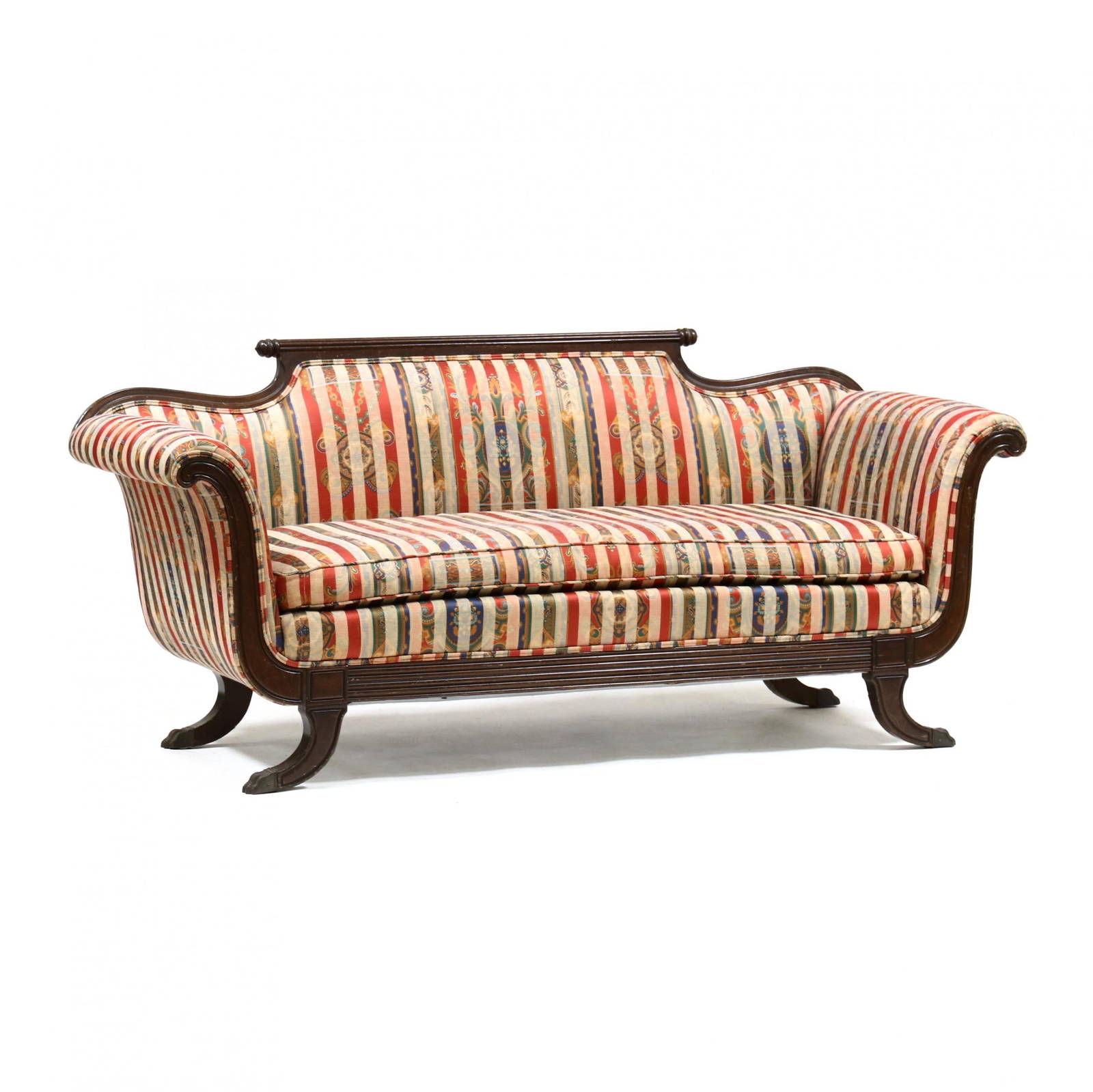 American Federal Style Mahogany Sofa Auction