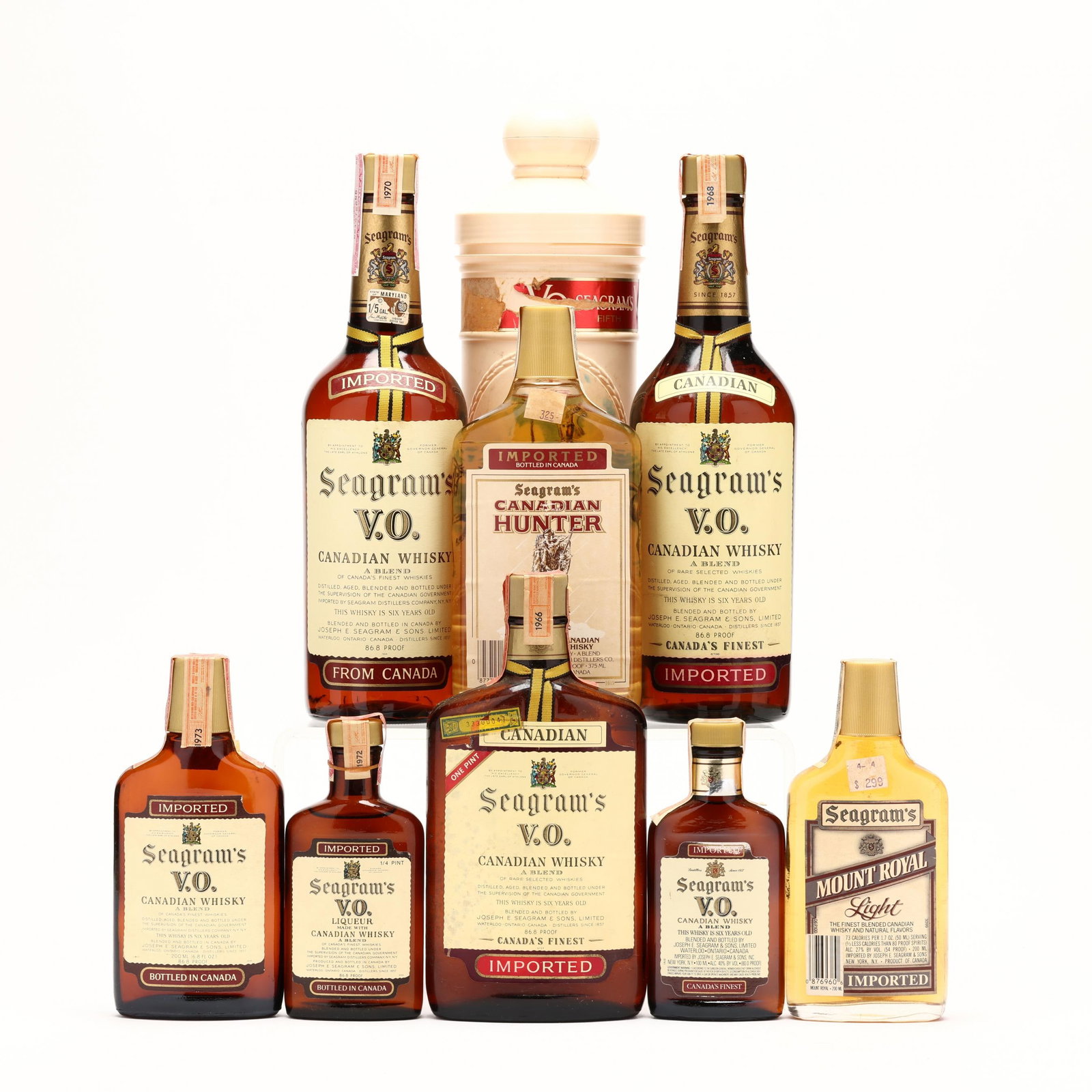 Seagram's Canadian Whisky: Seagram's Canadian Whisky The buyer acknowledges that he/she is acting within compliance with their state and local laws in regards to the purchase, transportation and delivery of spirituous liquors. 