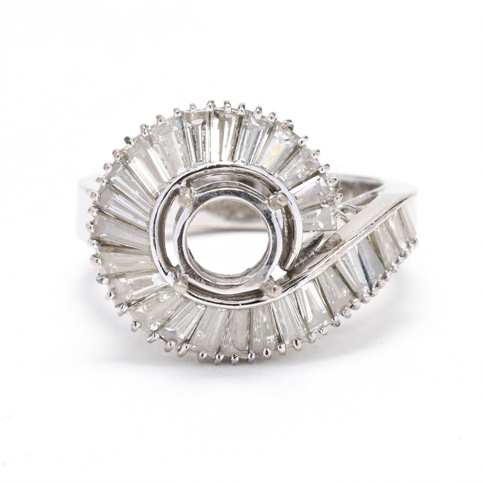 White Gold and Diamond Semi-Mount (1 of 5)