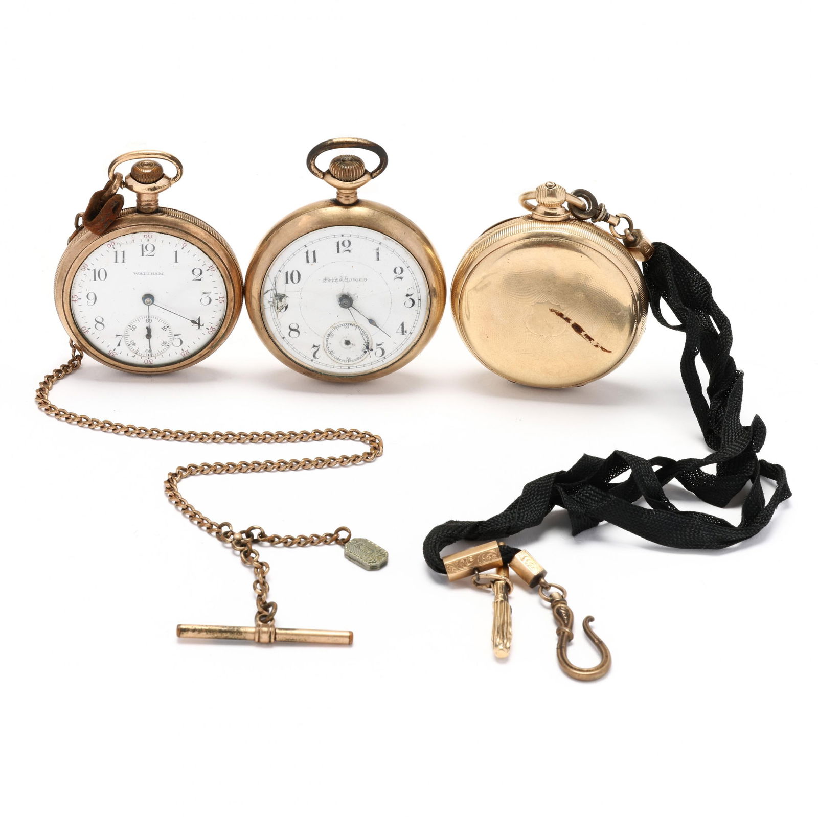 Three Antique Gold Filled Pocket Watches (1 of 9)