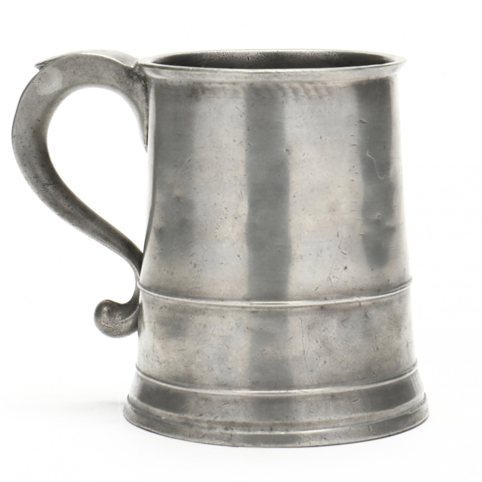 Rare Thomas Danforth II or III American Pewter Pint Mug (1 of 7)