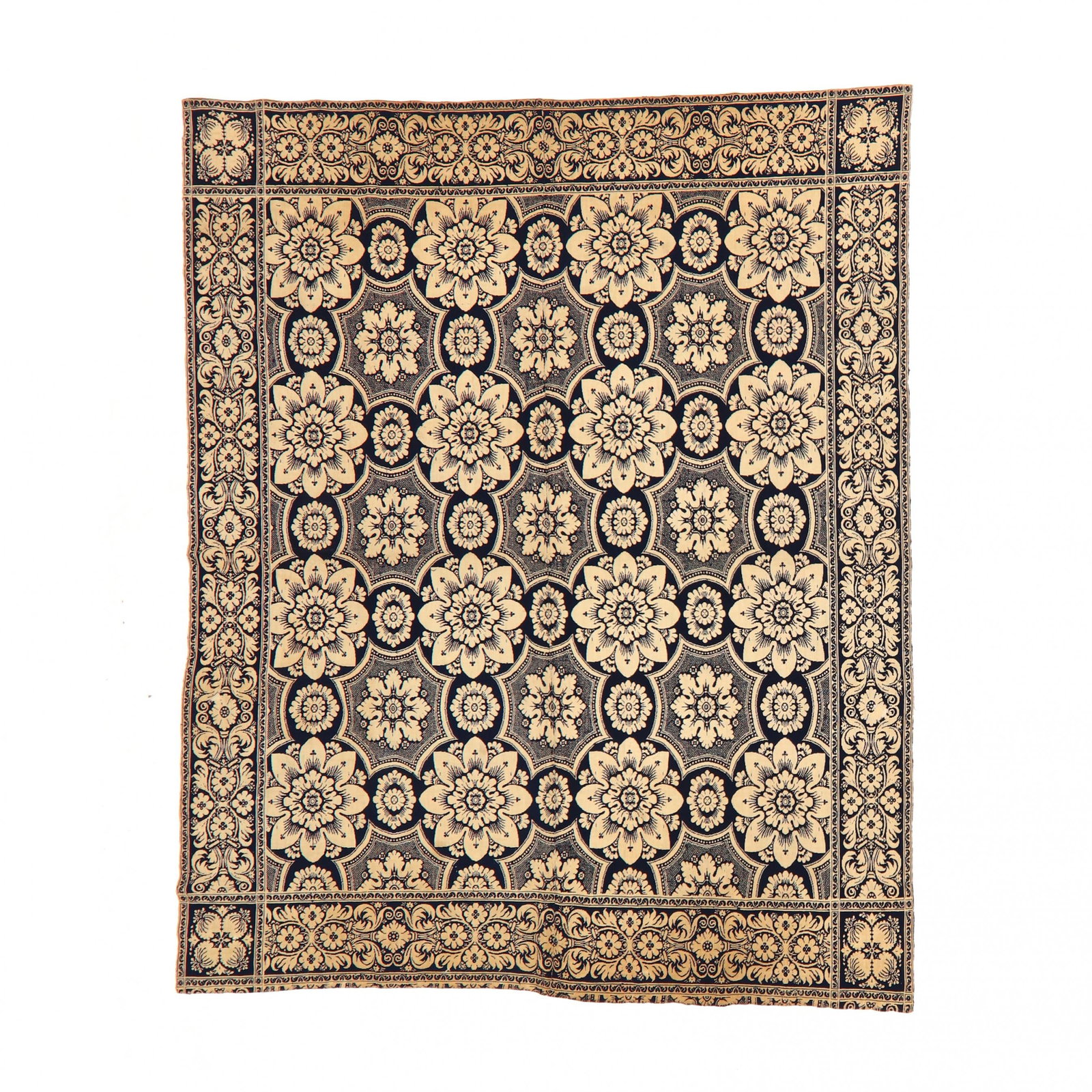 Three Floral Jacquard Coverlets (1 of 13)