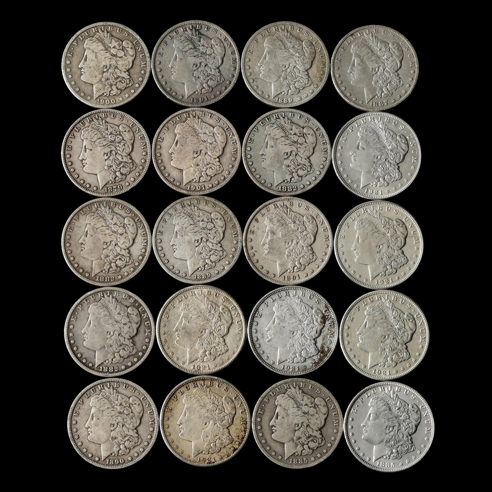 Investor Roll of Twenty (20) Morgan Silver Dollars (1 of 2)