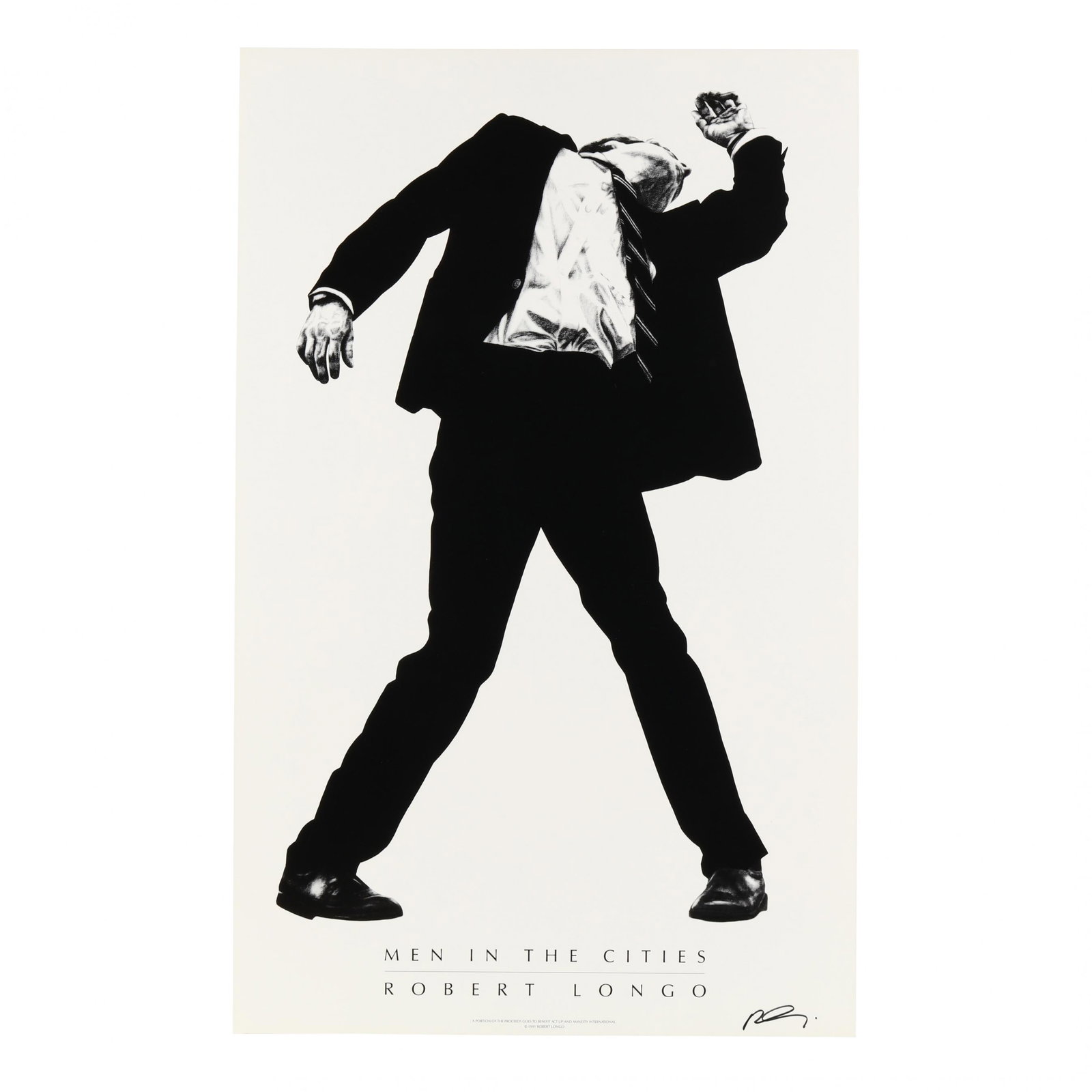 Robert Longo (American, b.1953),  Men In The Cities (1 of 5)