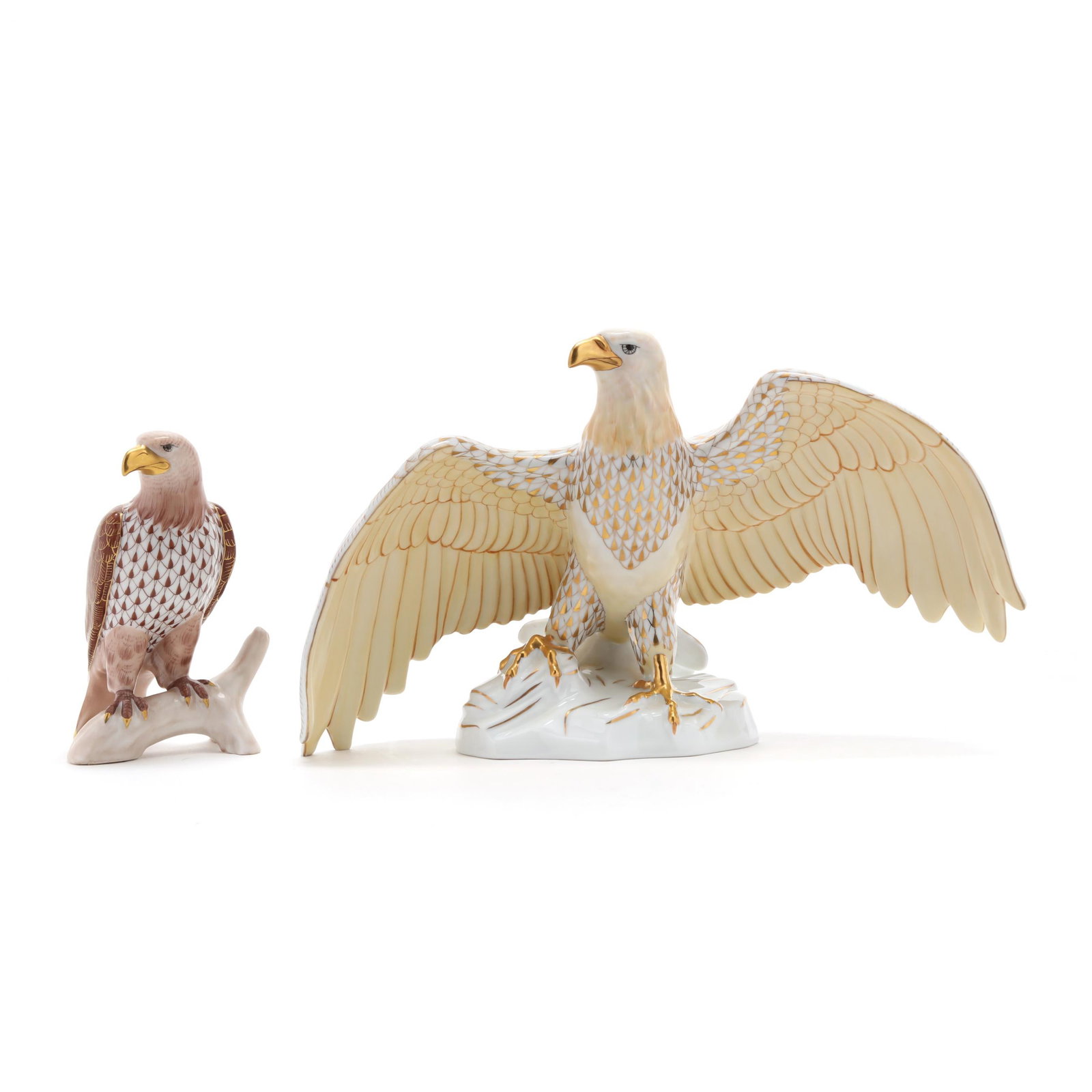 Two Herend Figures of a Bald Eagle (1 of 6)