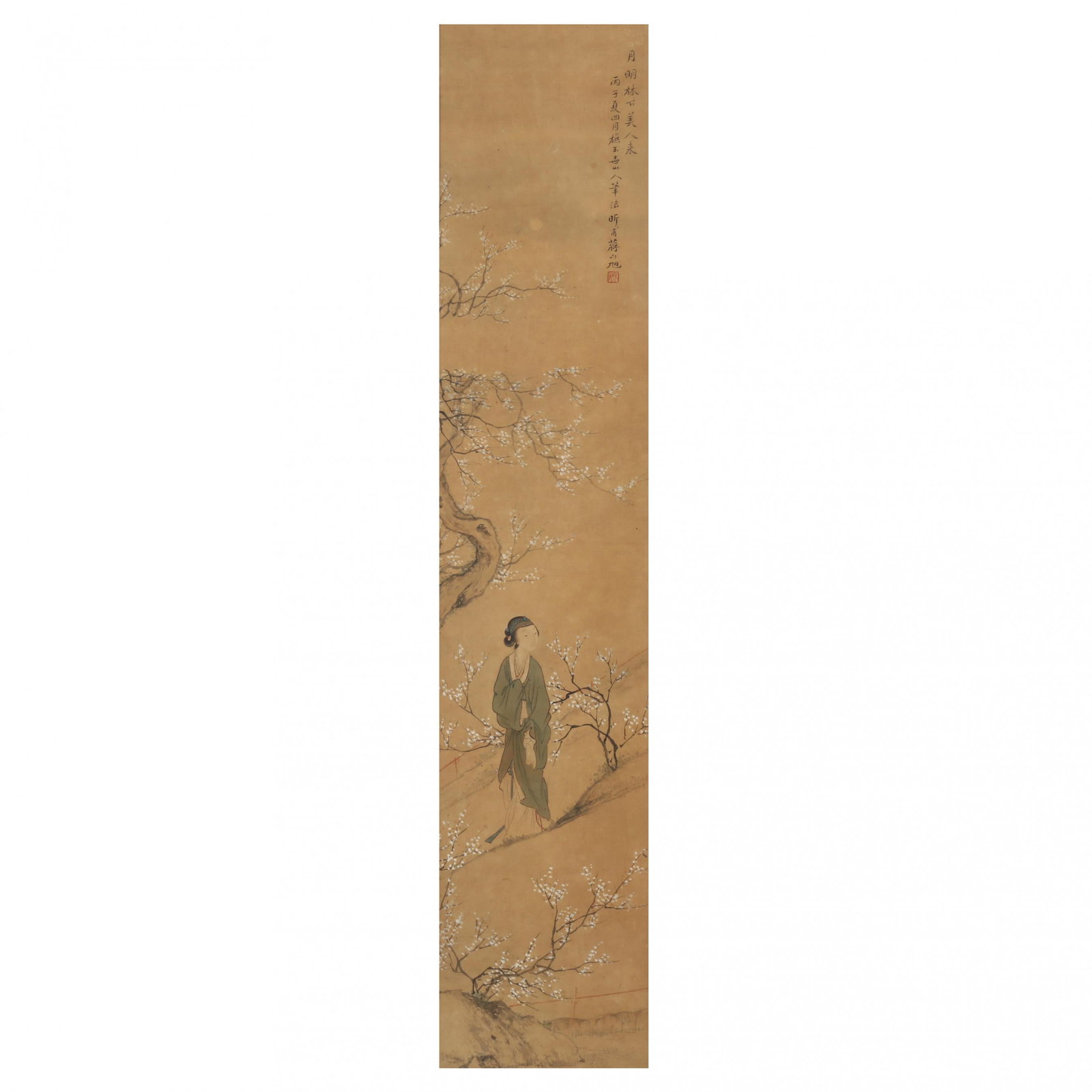 A Chinese Painting of a Lady in Moonlight (1 of 8)