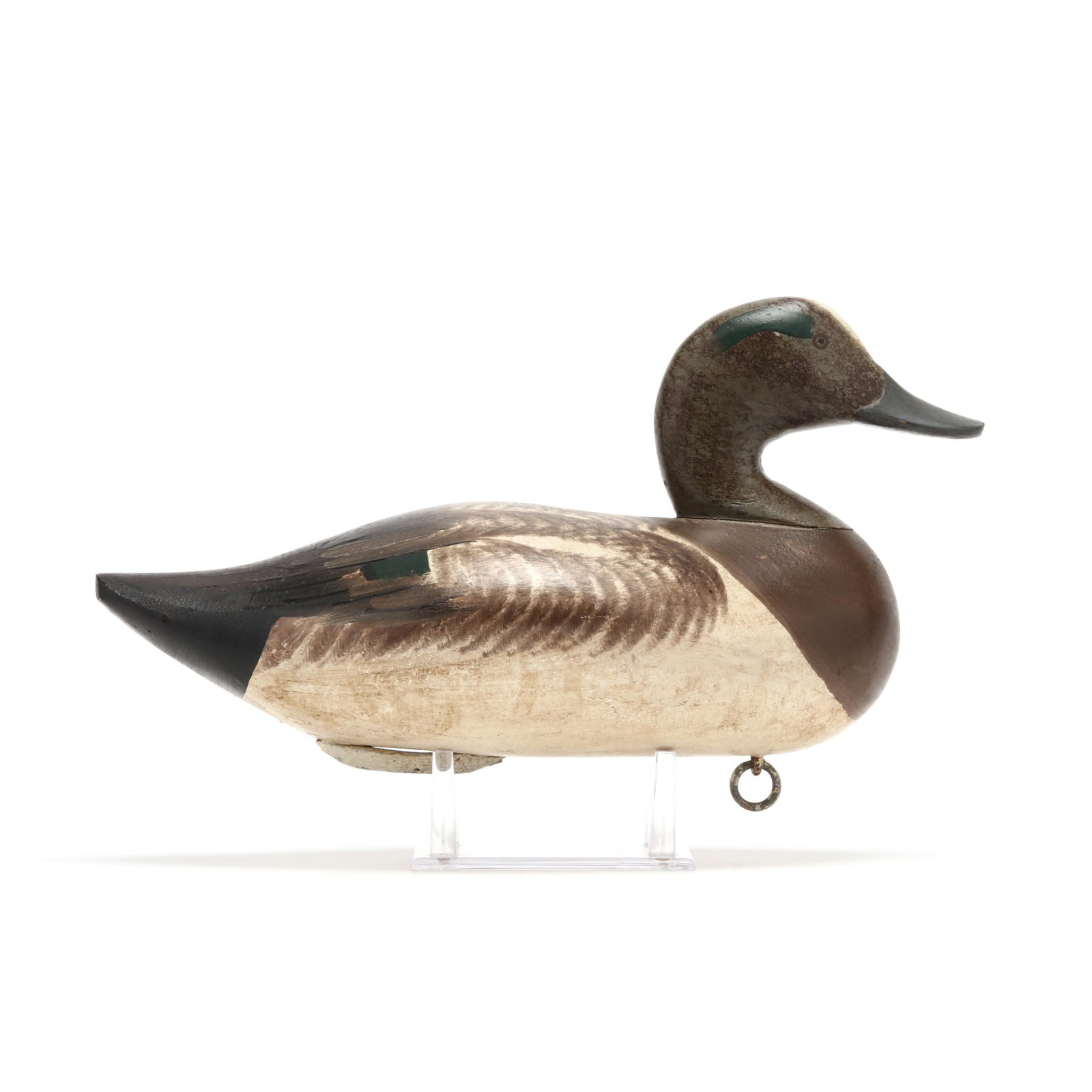 Paul Gibson (MD, 1902-1984), Widgeon: Paul Gibson (MD, 1902-1984), Widgeon Havre de Grace, Maryland, circa 1940s, carved and painted wood. Length 14 in. Gibson was born into the Havre de Grace waterfowling community and learned his skills