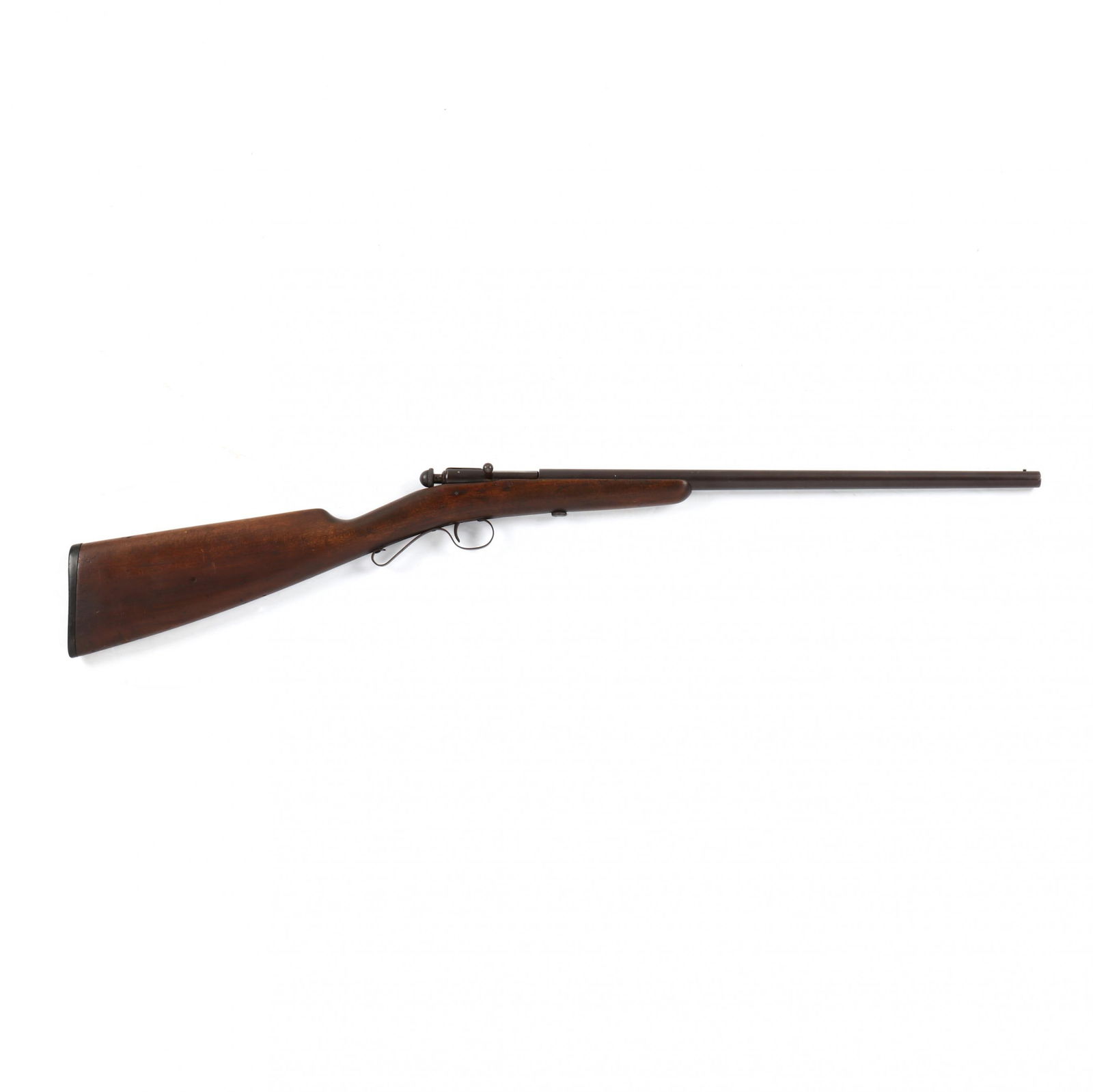 Winchester .9mm Model 36 Rim Fire Rifle: Winchester .9mm Model 36 Rim Fire Shotgunserial number not present, 17.5 in. blued barrel marked MANUFACTURED BY THE WINCHESTER REPEATING ARMS CO. / NEW HAVEN, CONN. / MODEL 36 SHOTGUN / CAL. 9MM. / R