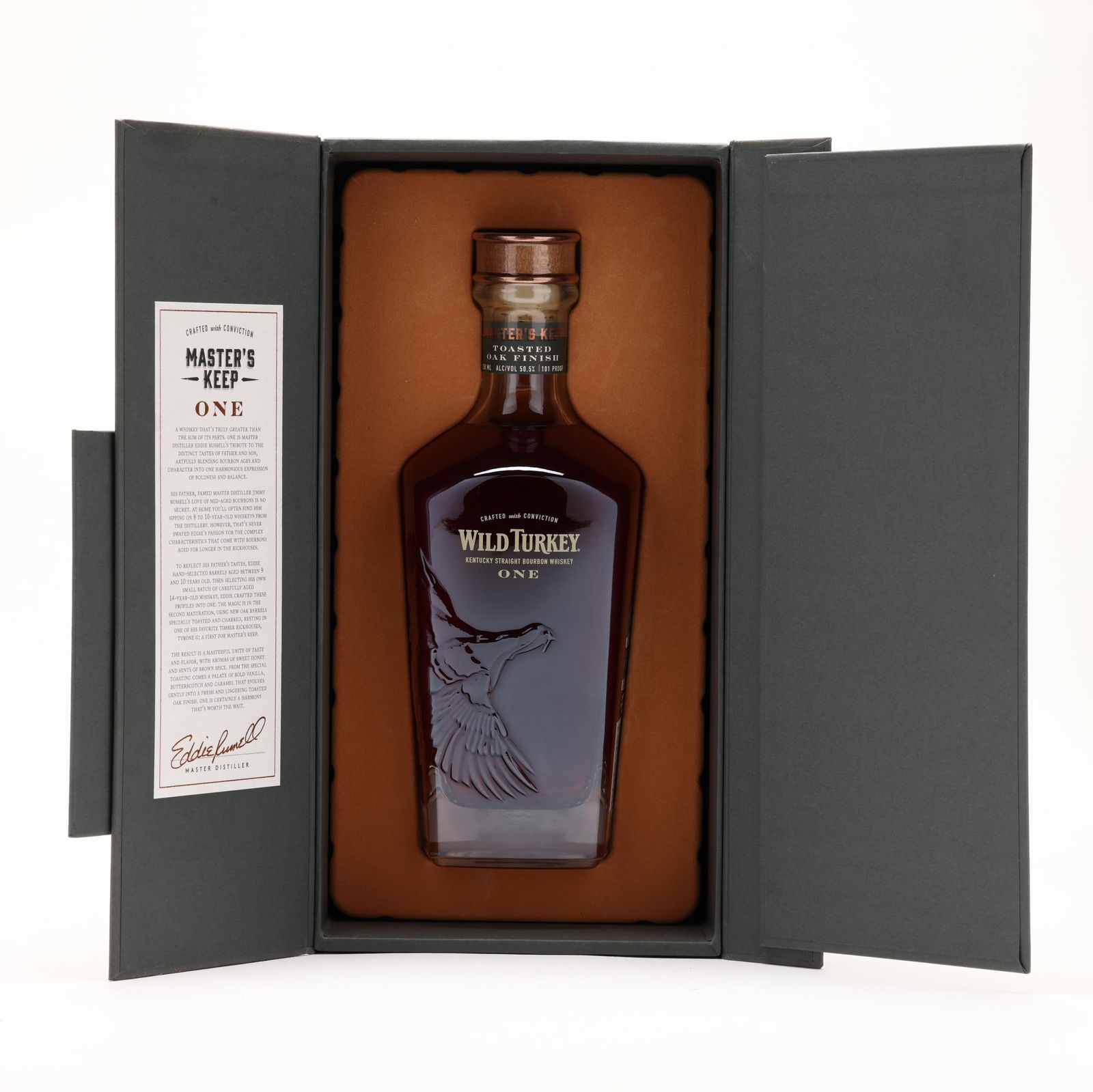 Wild Turkey Master's Keep Whiskey in Decorative Glass Decanter (Made for Japanese Market): Wild Turkey Master's Keep Whiskey in Decorative Glass Decanter (Made for Japanese Market) The buyer acknowledges that he/she is acting within compliance with their state and local laws in regards to t