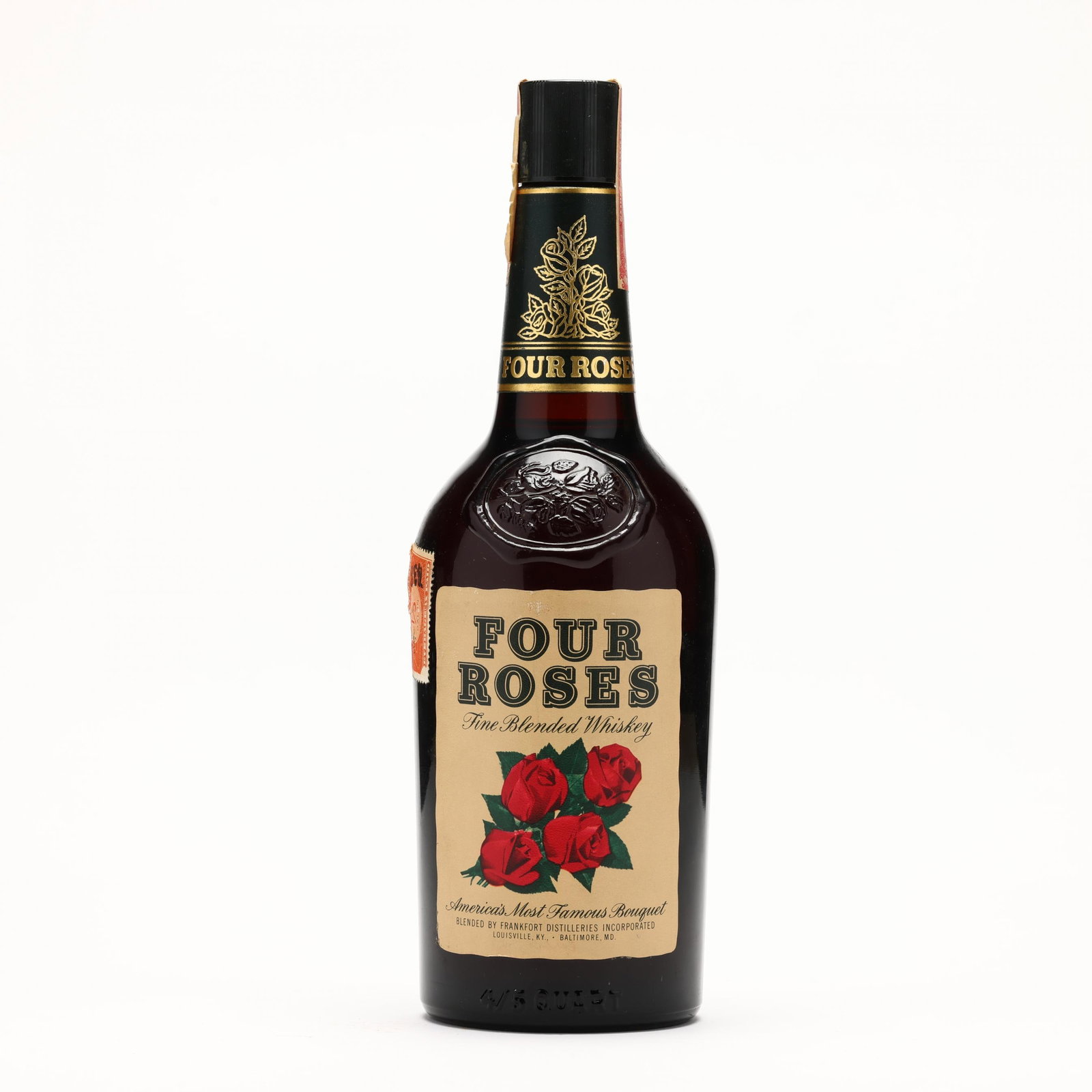 Four Roses Whiskey: Four Roses Whiskey The buyer acknowledges that he/she is acting within compliance with their state and local laws in regards to the purchase, transportation and delivery of spirituous liquors. The buy