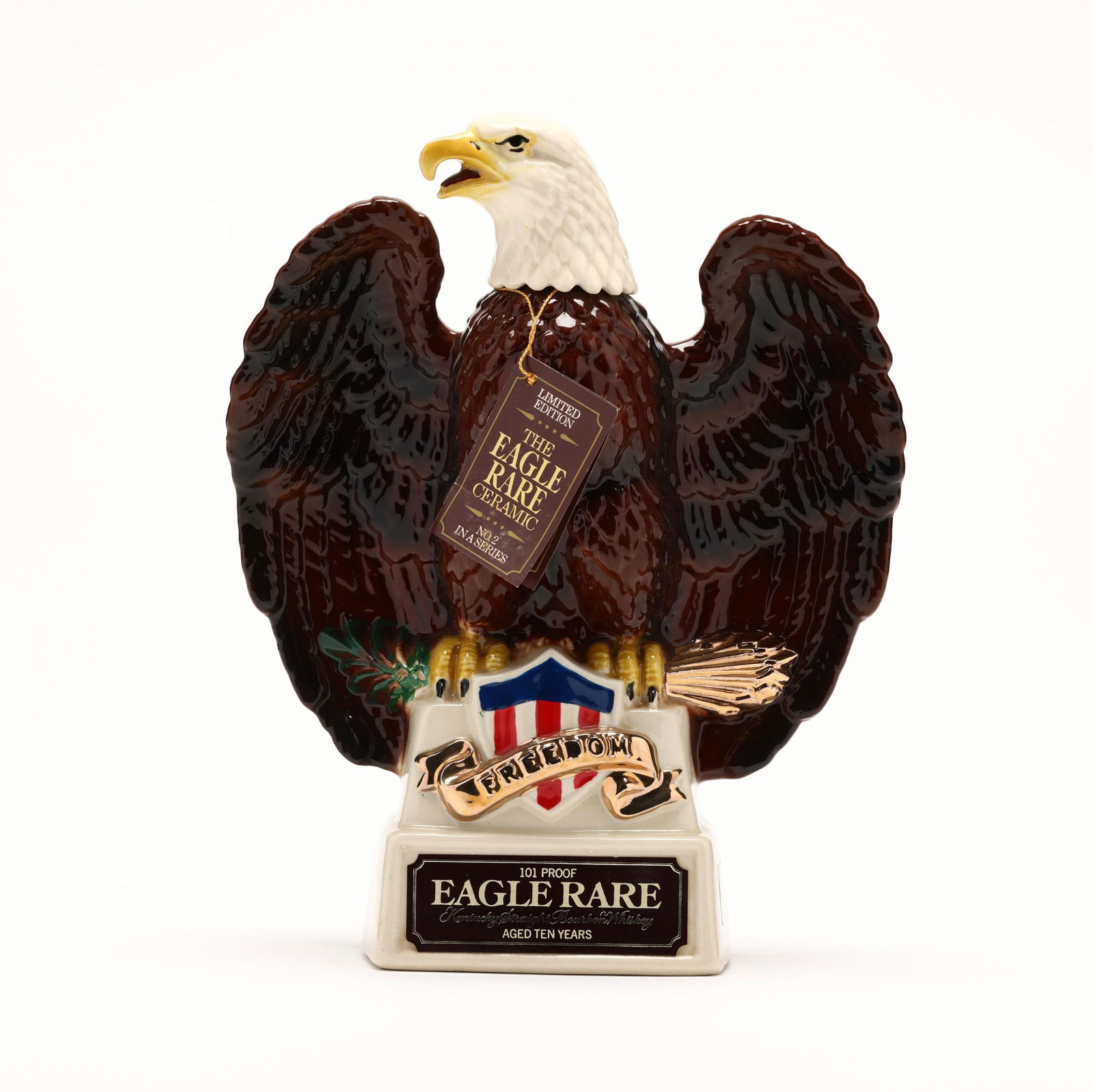 Eagle Rare Bourbon Whiskey in Eagle Decanter: Eagle Rare Bourbon Whiskey in Eagle Decanter The buyer acknowledges that he/she is acting within compliance with their state and local laws in regards to the purchase, transportation and delivery of s