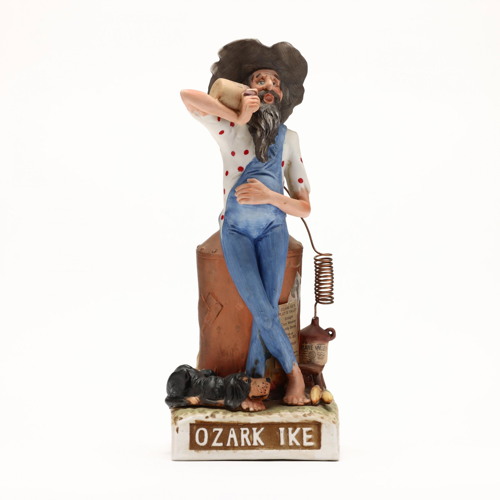 McCormick Corn Whiskey in Ozark Ike Platte Valley Decanter: McCormick Corn Whiskey in Ozark Ike Platte Valley Decanter The buyer acknowledges that he/she is acting within compliance with their state and local laws in regards to the purchase, transportation and