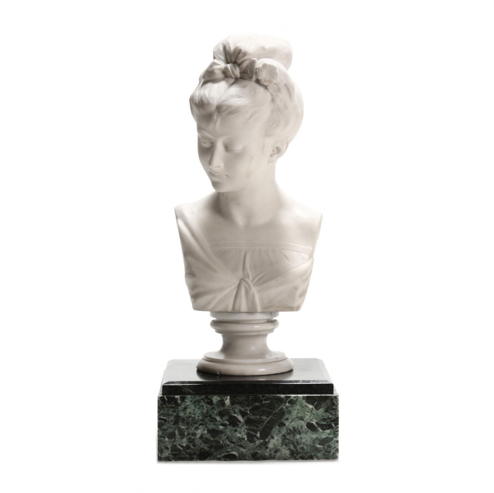 French School (late 19th century), Carved Marble Bust of a Beauty (1 of 14)