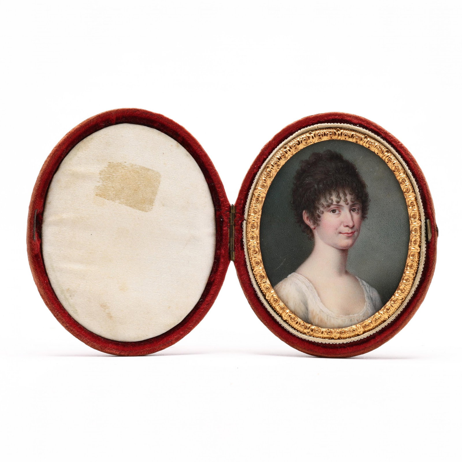 Attributed Louis Antoine Collas (French, 1775-1856), Portrait Miniature of a Woman (1 of 9)
