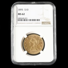 1895 Liberty Head $10 Gold Eagle, NGC MS62