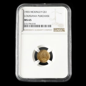 1903 McKinley Gold $1 Louisiana Purchase, NGC MS65