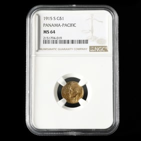 1915-S Panama-Pacific Gold $1, NGC MS64
